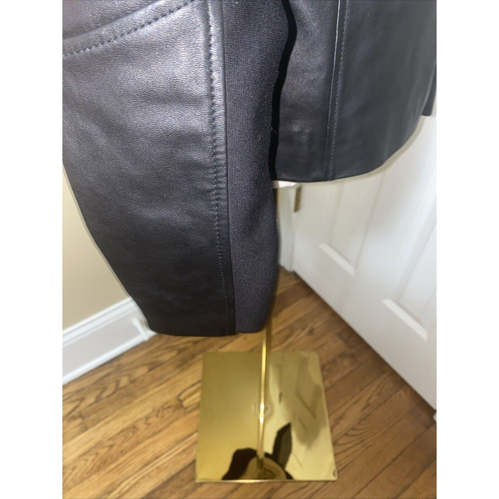 Karl Lagerfeld KARL LAGERFELD Jacket Womens Black Lambskin Leather Small Size S / US 4 / IT 40 - 6 Thumbnail