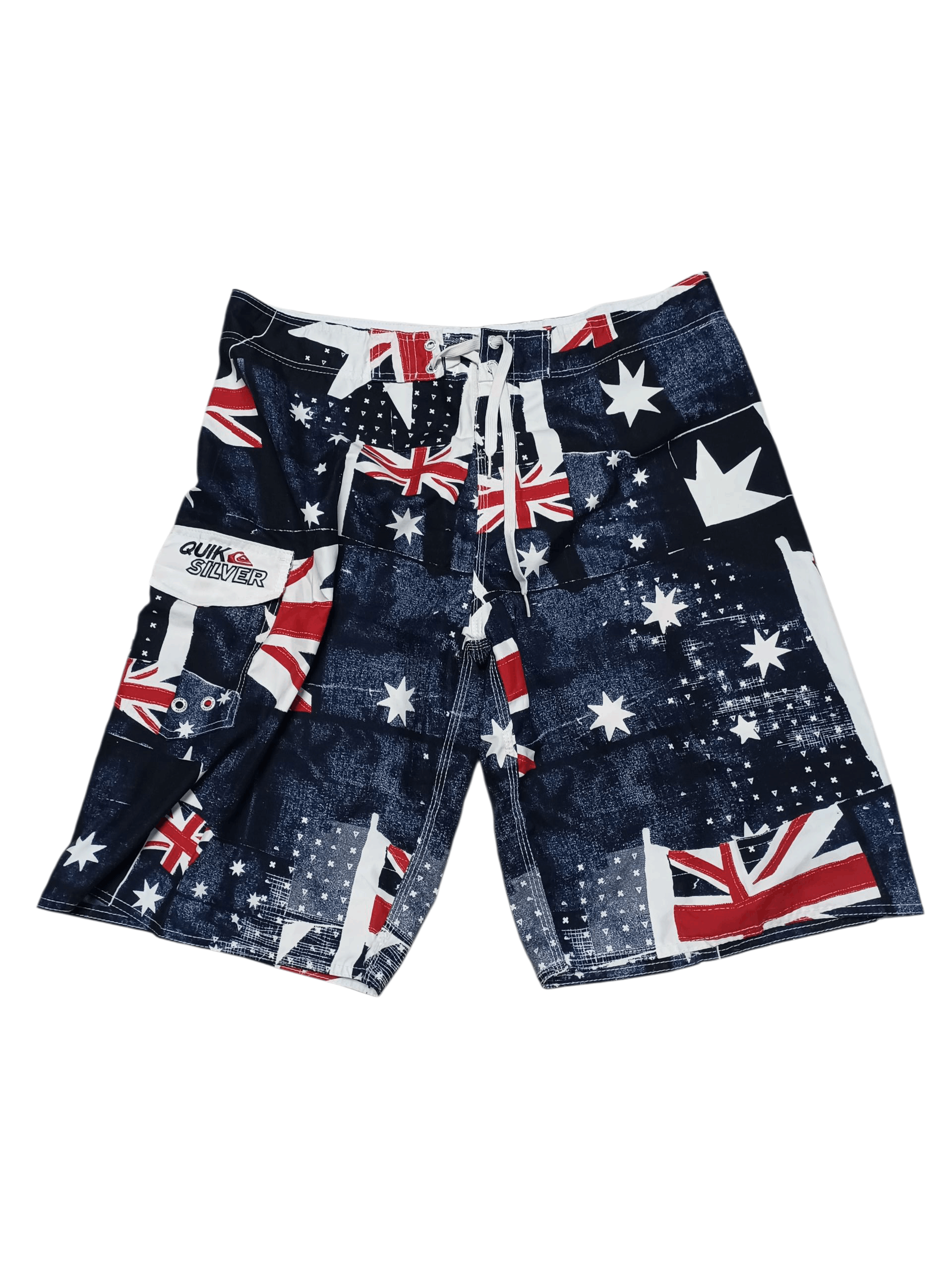 Quiksilver QUIKSILVER VINTAGE AUSTRALIAN FLAG FIRE SURF SHORTS SK8 Size US 38 / EU 54 - 1 Thumbnail