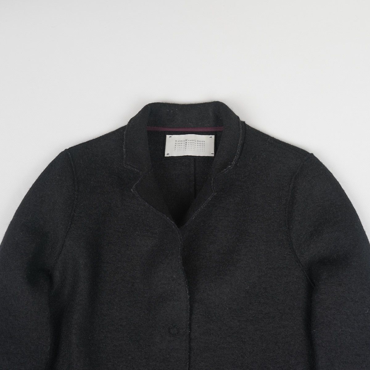 Harris Wharf London Harris Wharf London Wool Coat Jacket Black Size M / US 6-8 / IT 42-44 - 7 Thumbnail