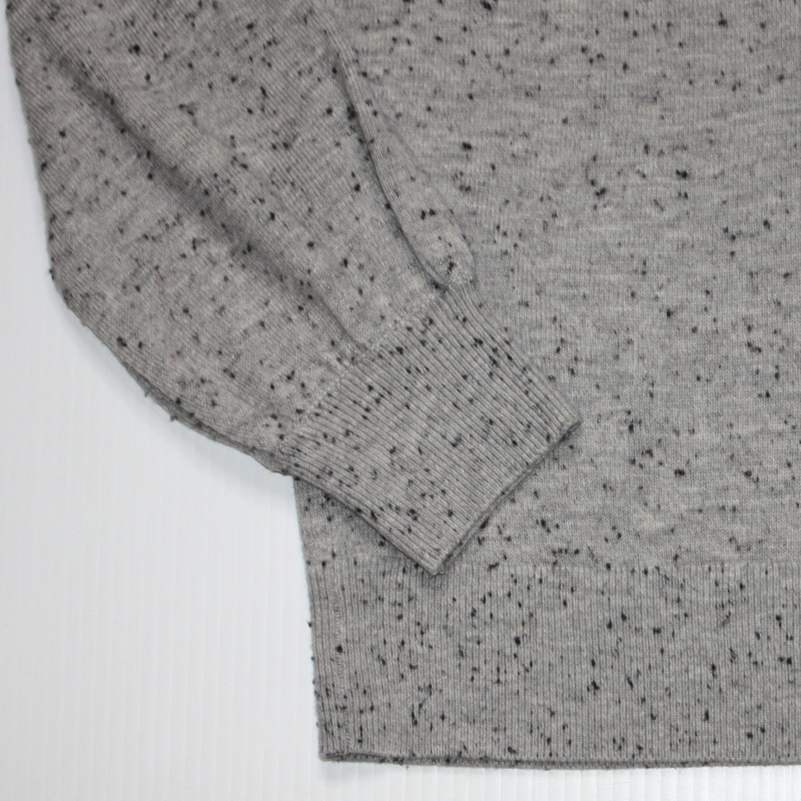 Loft Speckled Draped Sleeve Sweater in Light Gray Mélange size M Size M / US 6-8 / IT 42-44 - 4 Thumbnail