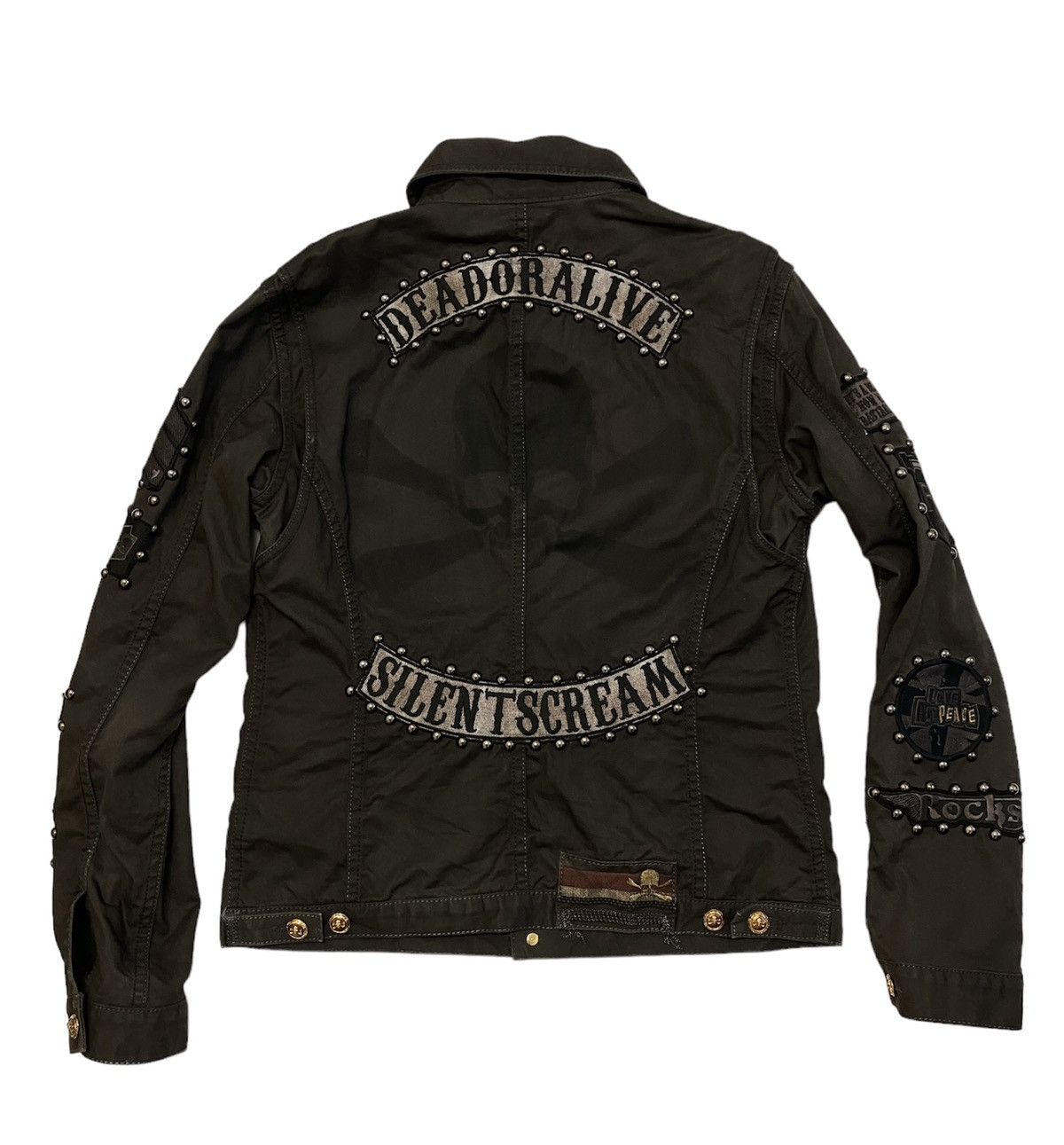 Japanese Brand × Roen 🔥🔥💰💰Remake Military Punk Trucker Jacket Size US M / EU 48-50 / 2 - 2 Thumbnail