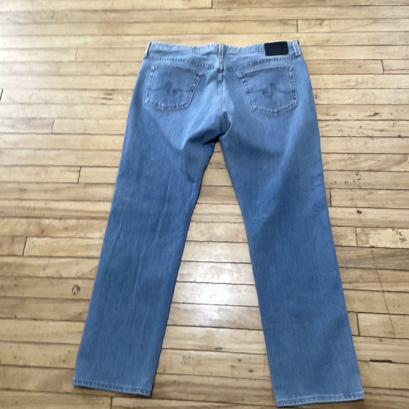Denime AG Adriano Goldschmied Jeans The Everett Light Blue Grunge Stretch Denim Men 40x32 Regular 5-Pocket City Grunge USA Jeans Size US 40 / EU 56 - 2 Thumbnail