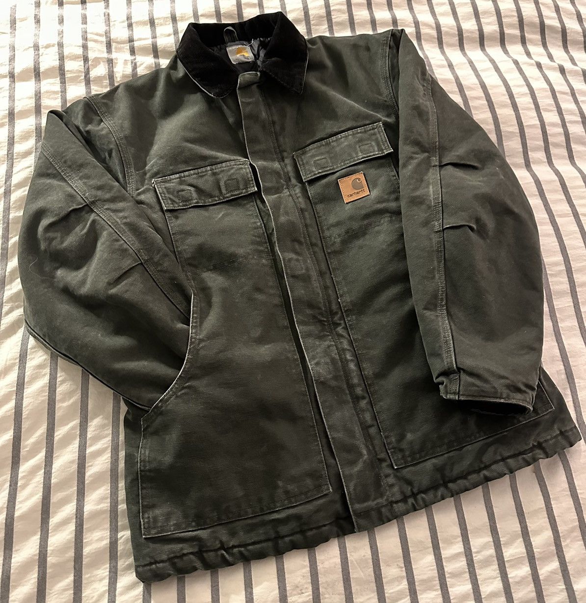 image of Carhartt C26Mos Huntergreen/mosssandstone Jacket, Men's (Size Medium)