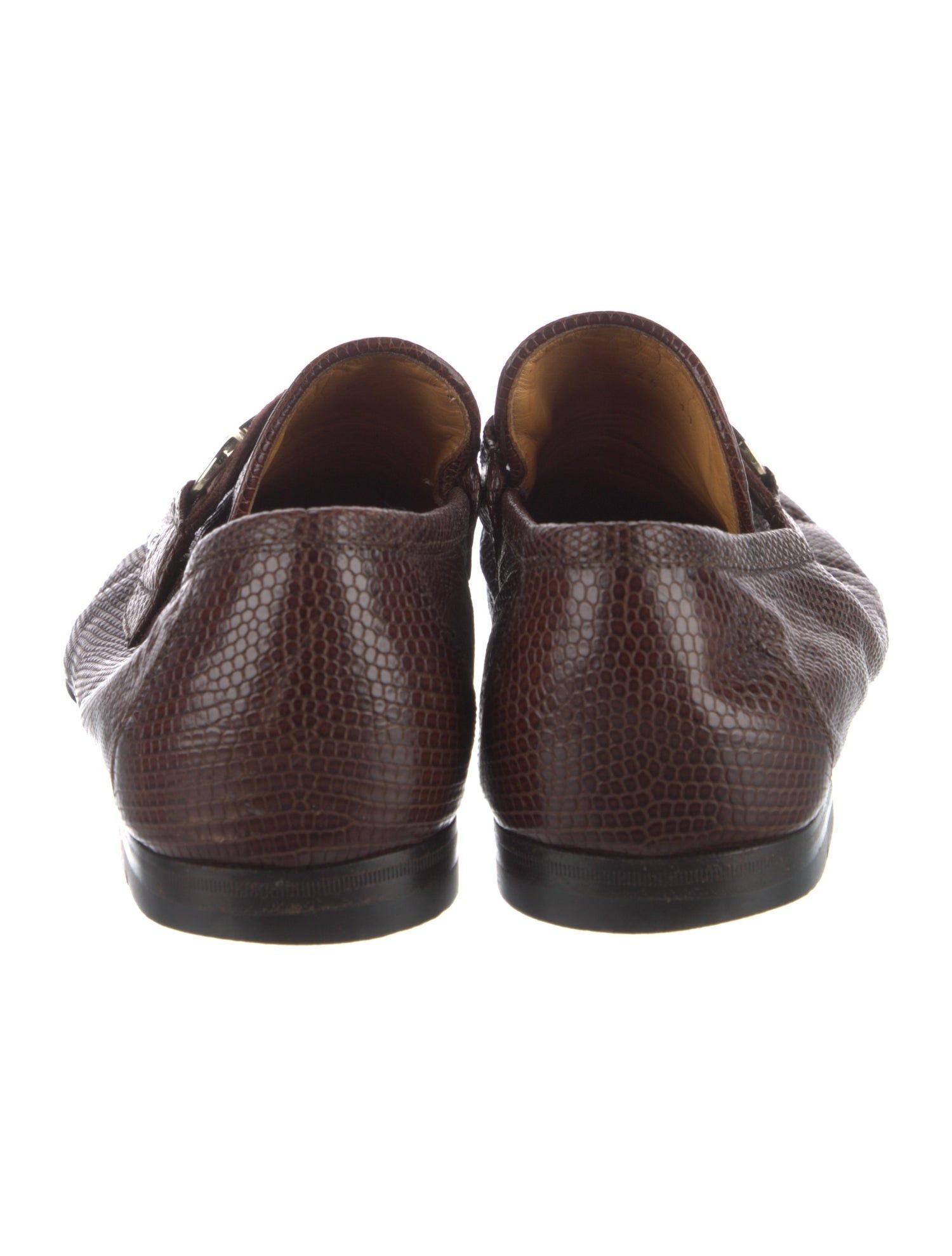 Gucci Gucci Horsebit Loafers Brown Lizard 11.5 Leather Slip On Size US 11.5 / EU 44-45 - 4 Thumbnail