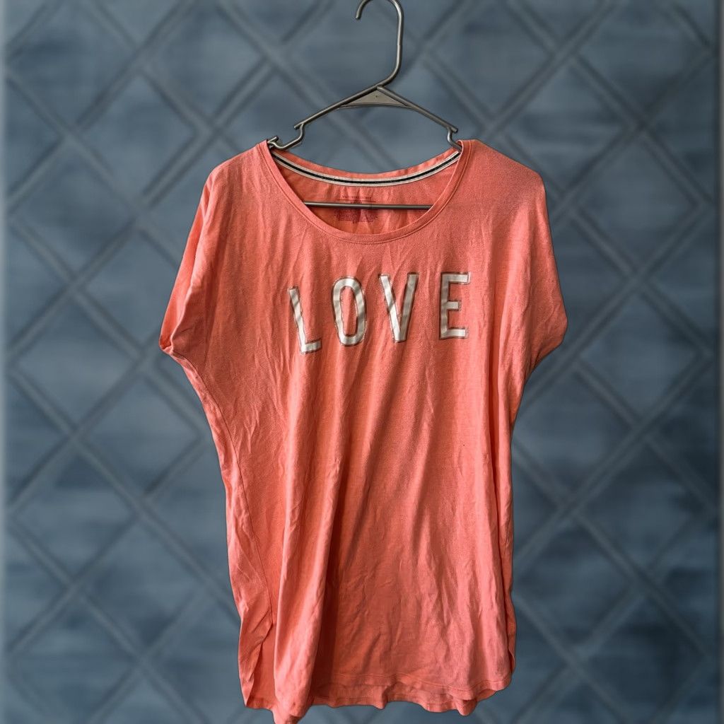 Victoria's Secret Victoria Secret Shirt Small Pink Lounge Short Sleeve Tunic Size S / US 4 / IT 40 - 1 Thumbnail