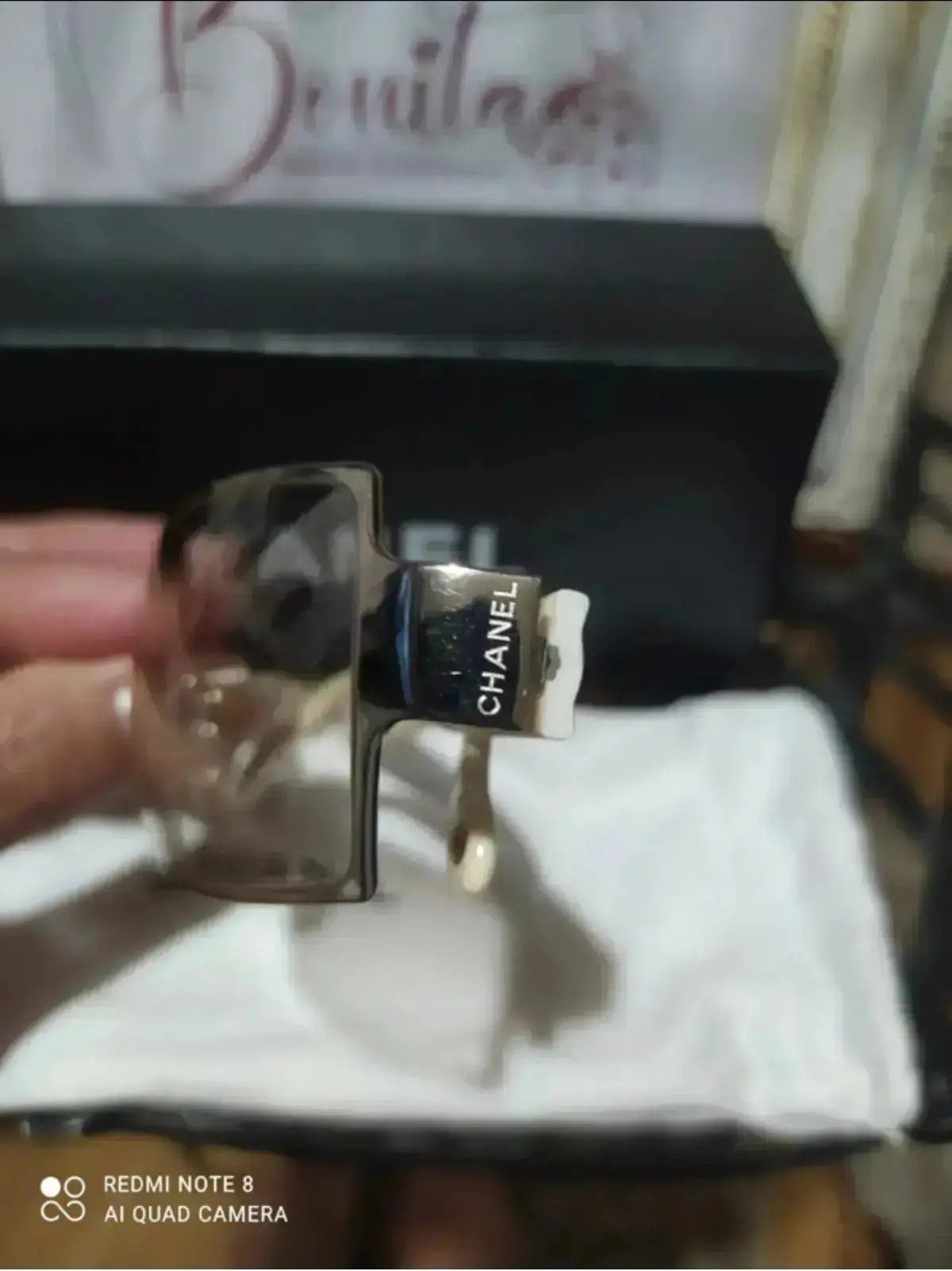 Chanel × Vintage CHANEL Sunglasses Rimless Rhinestone Rectangle Y2K Vintage Size ONE SIZE - 3 Thumbnail