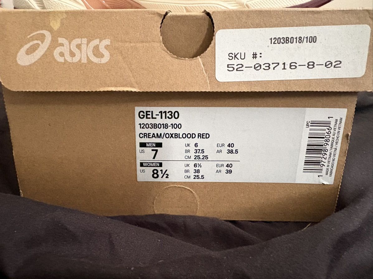 Asics Asics Gel Cream/Oxblood Red Size US 8.5 / IT 38.5 - 8 Thumbnail
