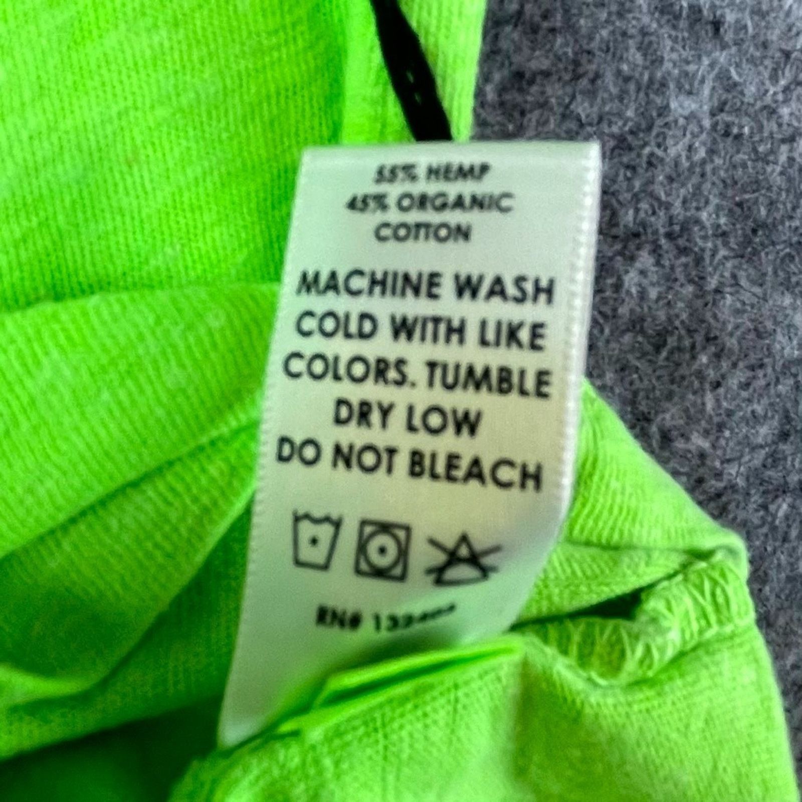 COTTONCITIZEN Cotton Citizen John T-Shirt Medium Lime Green Cotton Hemp Size US M / EU 48-50 / 2 - 7 Thumbnail