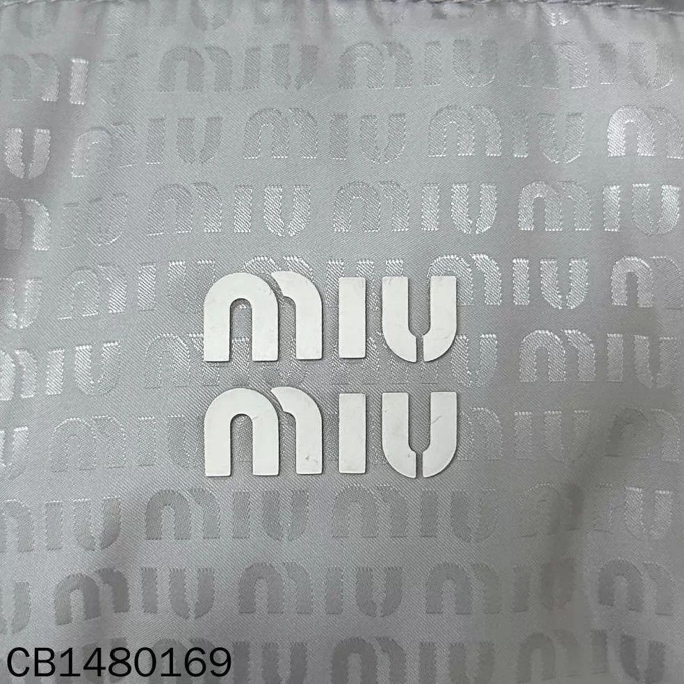Miu Miu MIU MIU Silver Allover Print Down Jacket 38 99 New Size XS / US 0-2 / IT 36-38 - 7 Thumbnail
