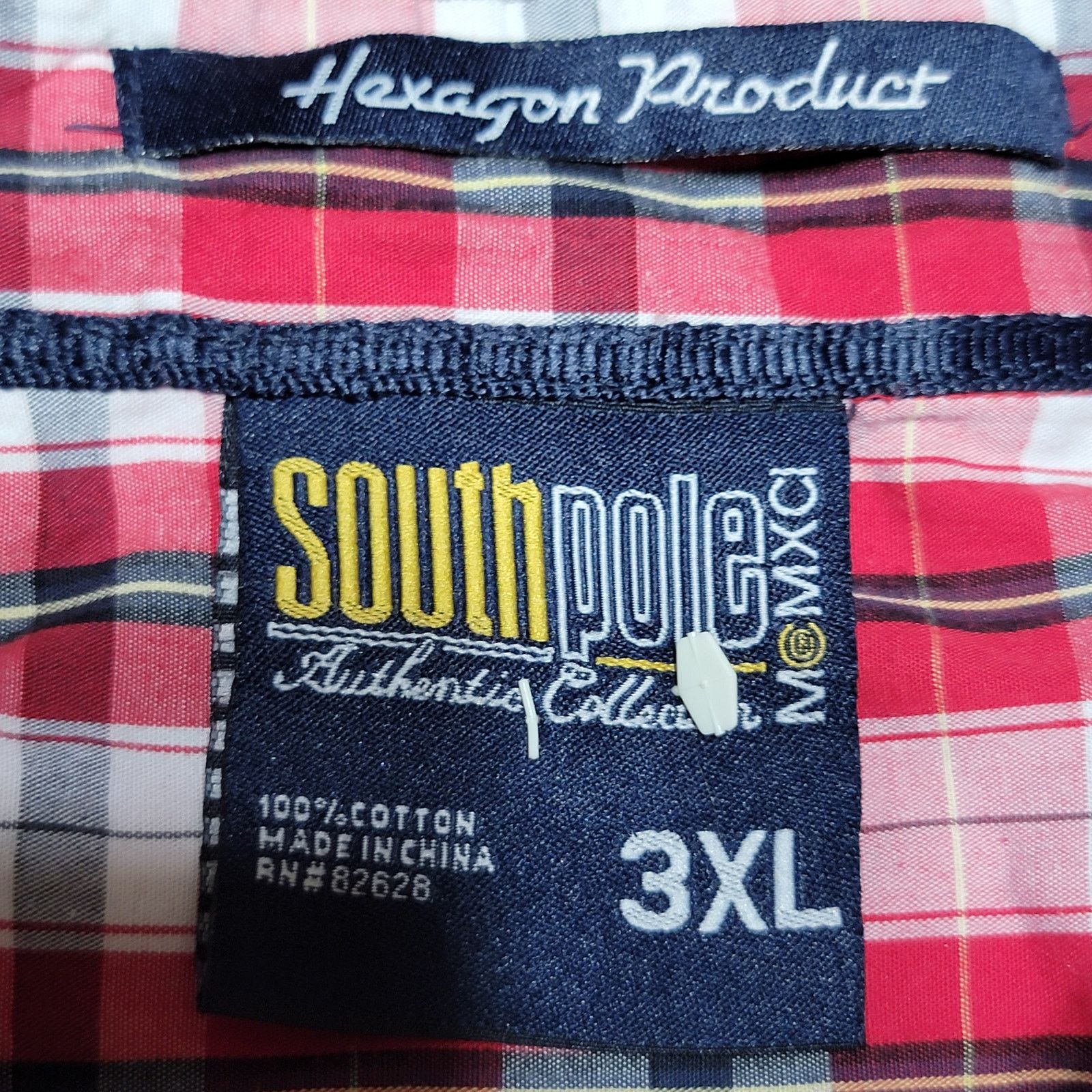 Southpole SouthPole LS Red Plaid Full Button Shirt - Size 3XL Size US XXL / EU 58 / 5 - 5 Thumbnail