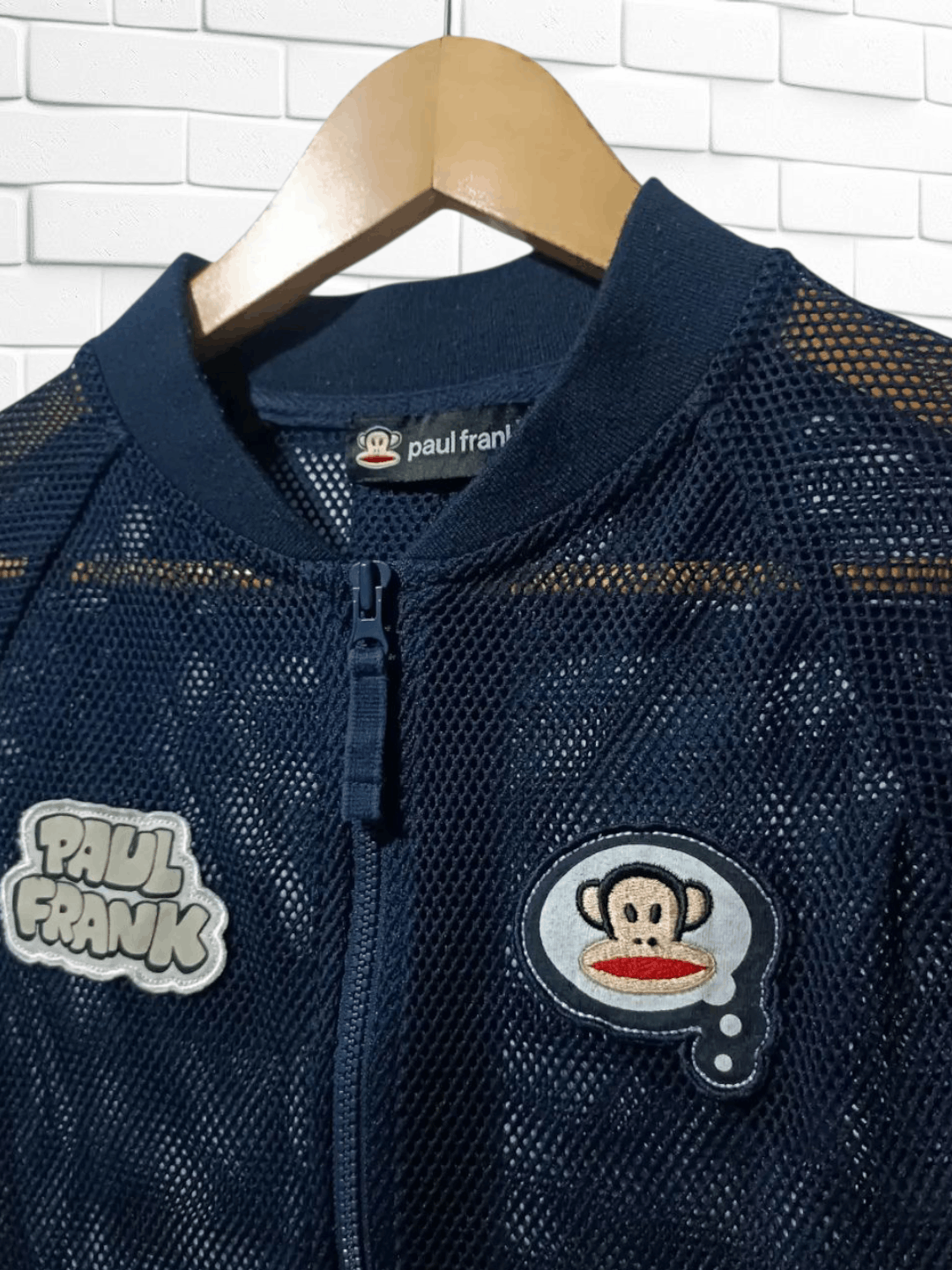 Paul Frank Vintage Paul Frank Mesh Track Jacket Navy Blue Size US M / EU 48-50 / 2 - 2 Thumbnail