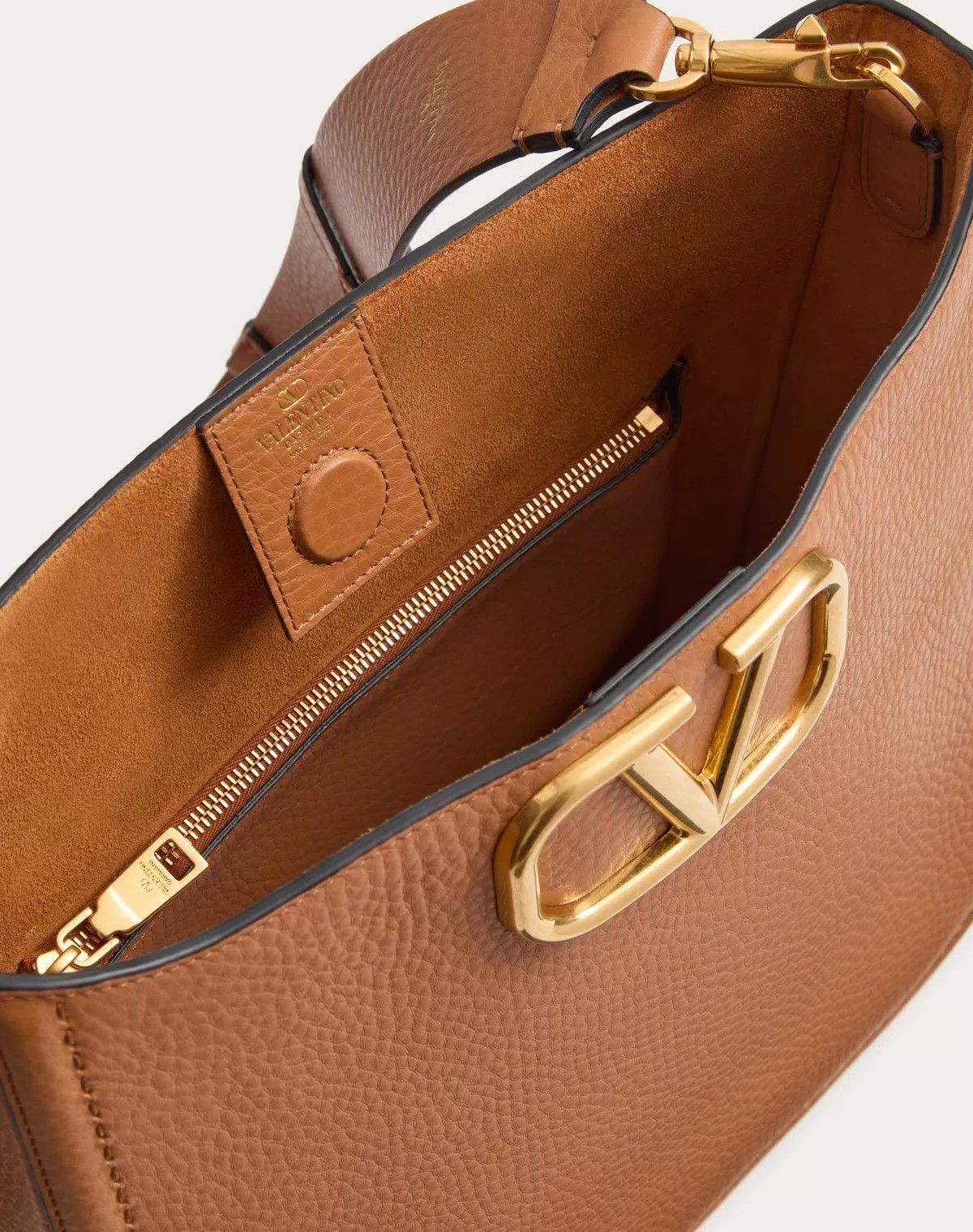 Valentino oc11z0725 Size:OS/ Bag In Grainy Calfskin in Almond Beige Size ONE SIZE - 6 Thumbnail