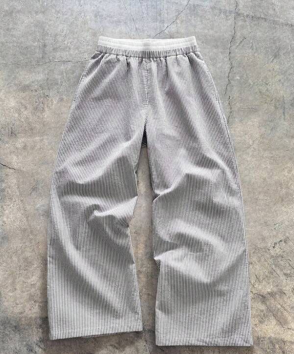 Japanese Brand Black & White Striped Casual Pants Men & Women Size US 36 / EU 52 - 2 Thumbnail
