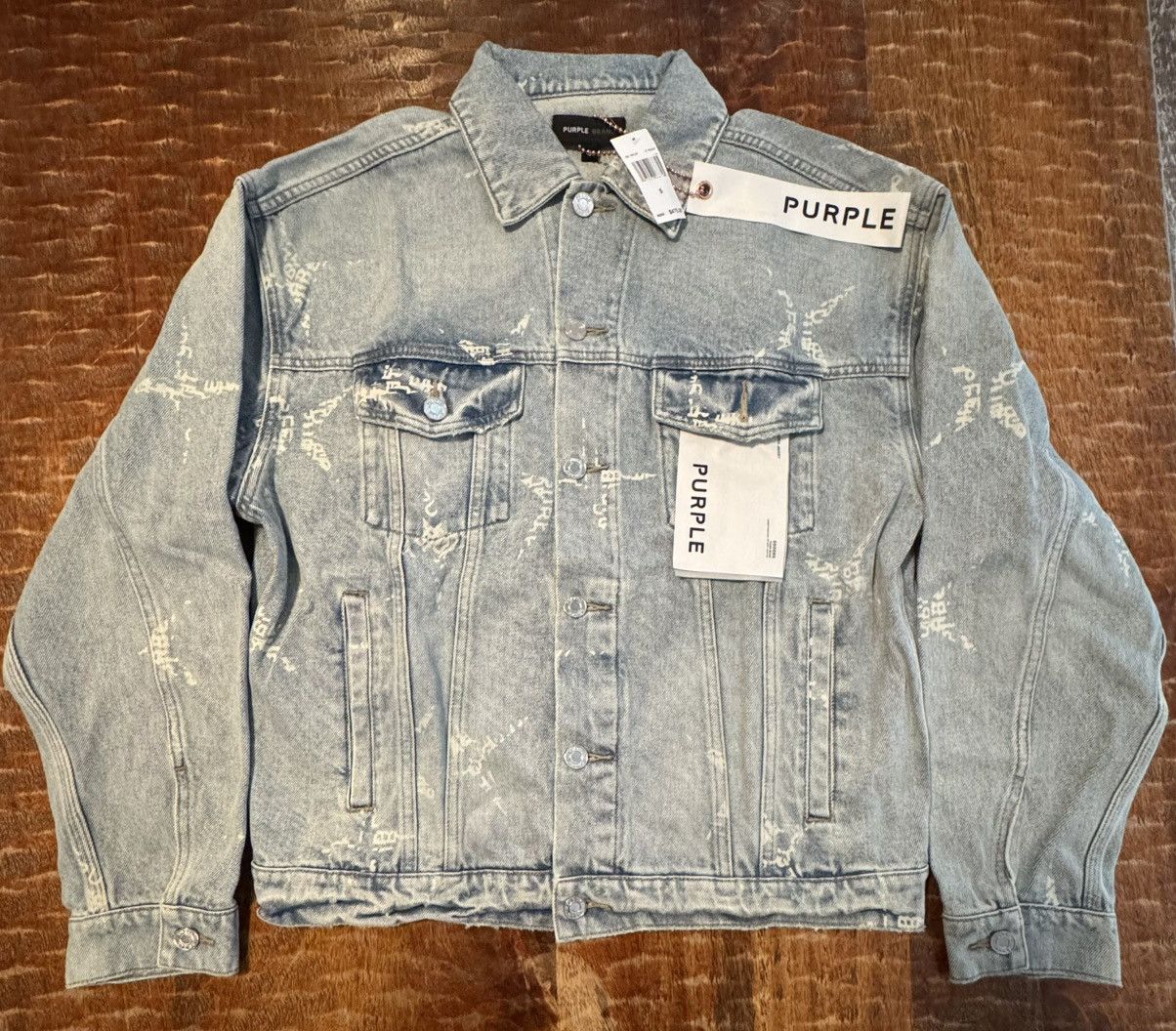 Purple Brand Purple Brand Monogram Oversized Indigo Jacket S Small Size US S / EU 44-46 / 1 - 1 Thumbnail