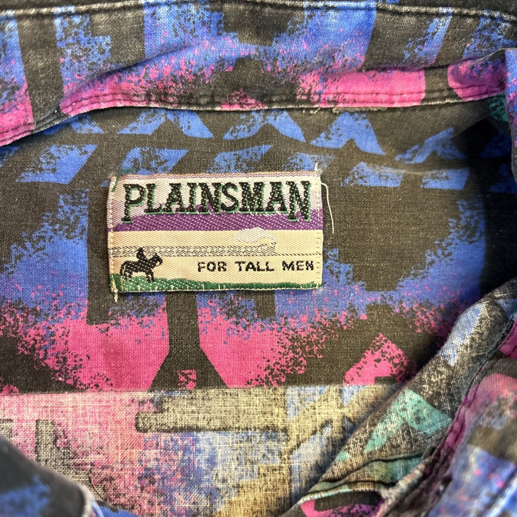 Vintage VINTAGE Plainsman Shirt Men’s XL Southwestern AOP Festival Western Cowboy 90s Size US XL / EU 56 / 4 - 2 Thumbnail