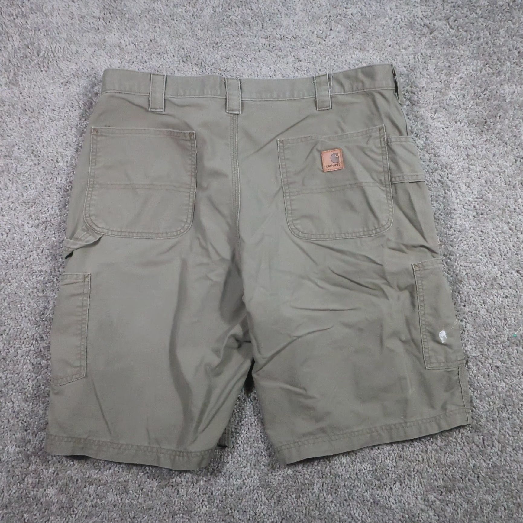Carhartt Carhartt Carpender Shorts Mens 38 Cotton Canvas Brown Solid Cargo Pocket Hammer Loop Belt Loops Relaxed Fit Casual Workwear Seasonal 11in Inseam Mens Size US 38 / EU 54 - 7 Thumbnail