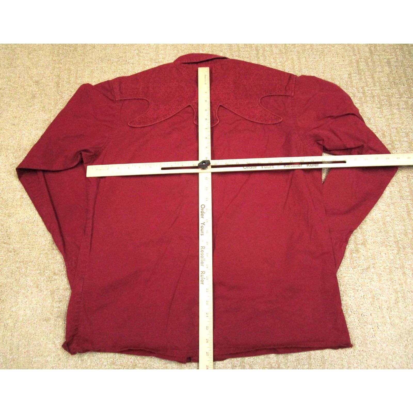 Wrangler Wrangler Shirt Men Large Red Western Corduroy Long Sleeve Pearl Snap Button-Up Western Cowboy Classic Mens Size US L / EU 52-54 / 3 - 5 Thumbnail