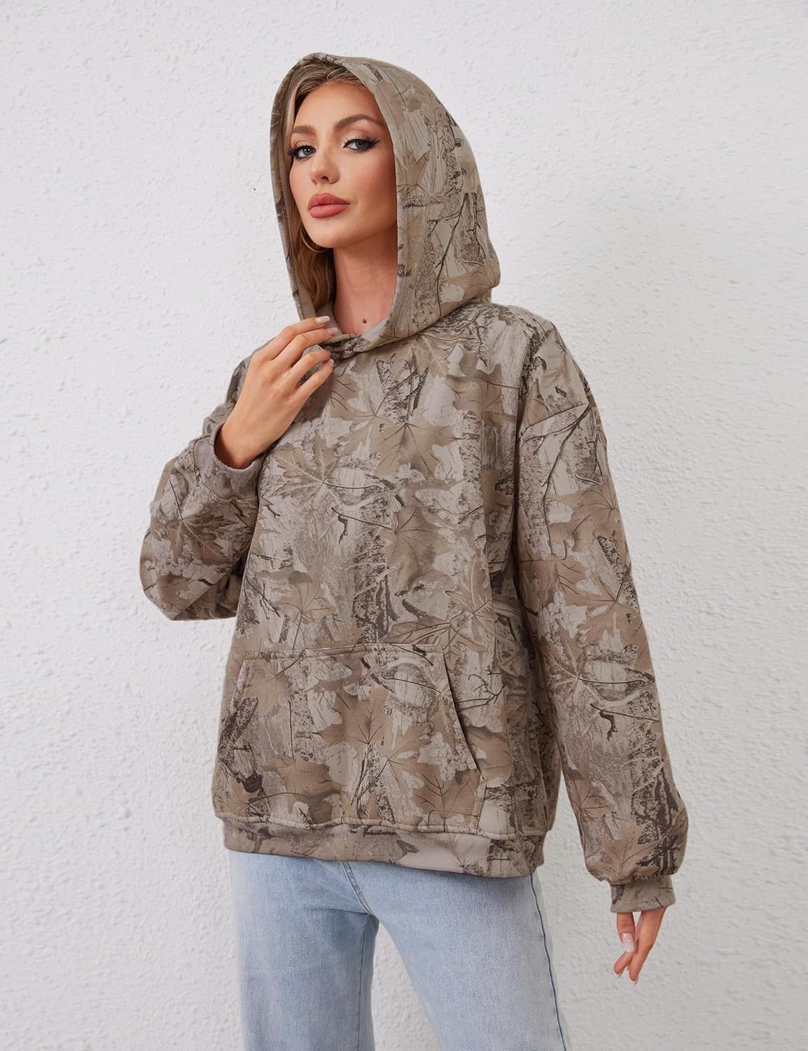The Unbranded Brand Unisex Cotton Blend Camo Hoodie Size US M / EU 48-50 / 2 - 3 Thumbnail
