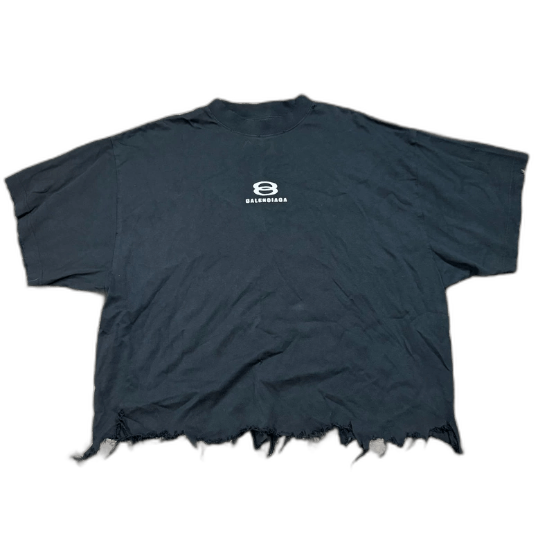 Balenciaga 24SS Distressed Short Sleeve T-shirt