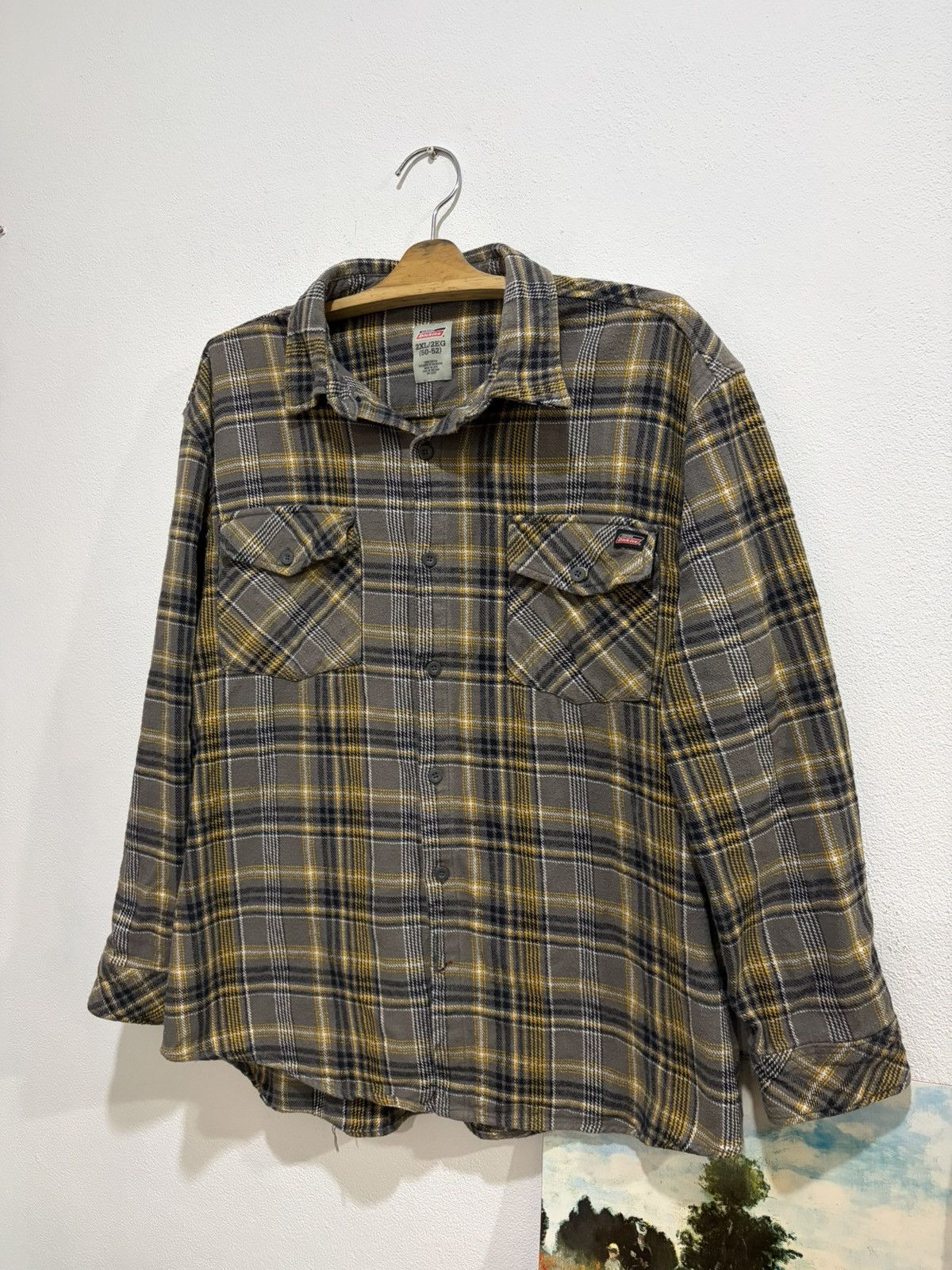 Dickies Dickies yellow and grey l shirt Size US XXL / EU 58 / 5 - 2 Thumbnail