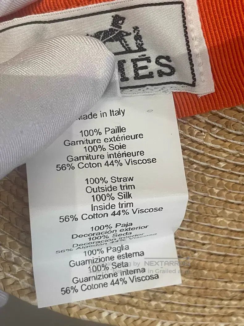 Hermes Hermes size S Khaki Raffia Sun Protection Hat Size ONE SIZE - 8 Thumbnail