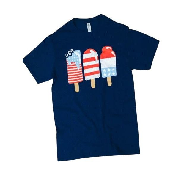 Other USA Popsicle Graphic Tee Womens Patriotic Shirt XL Size XL / US 12-14 / IT 48-50 - 1 Thumbnail
