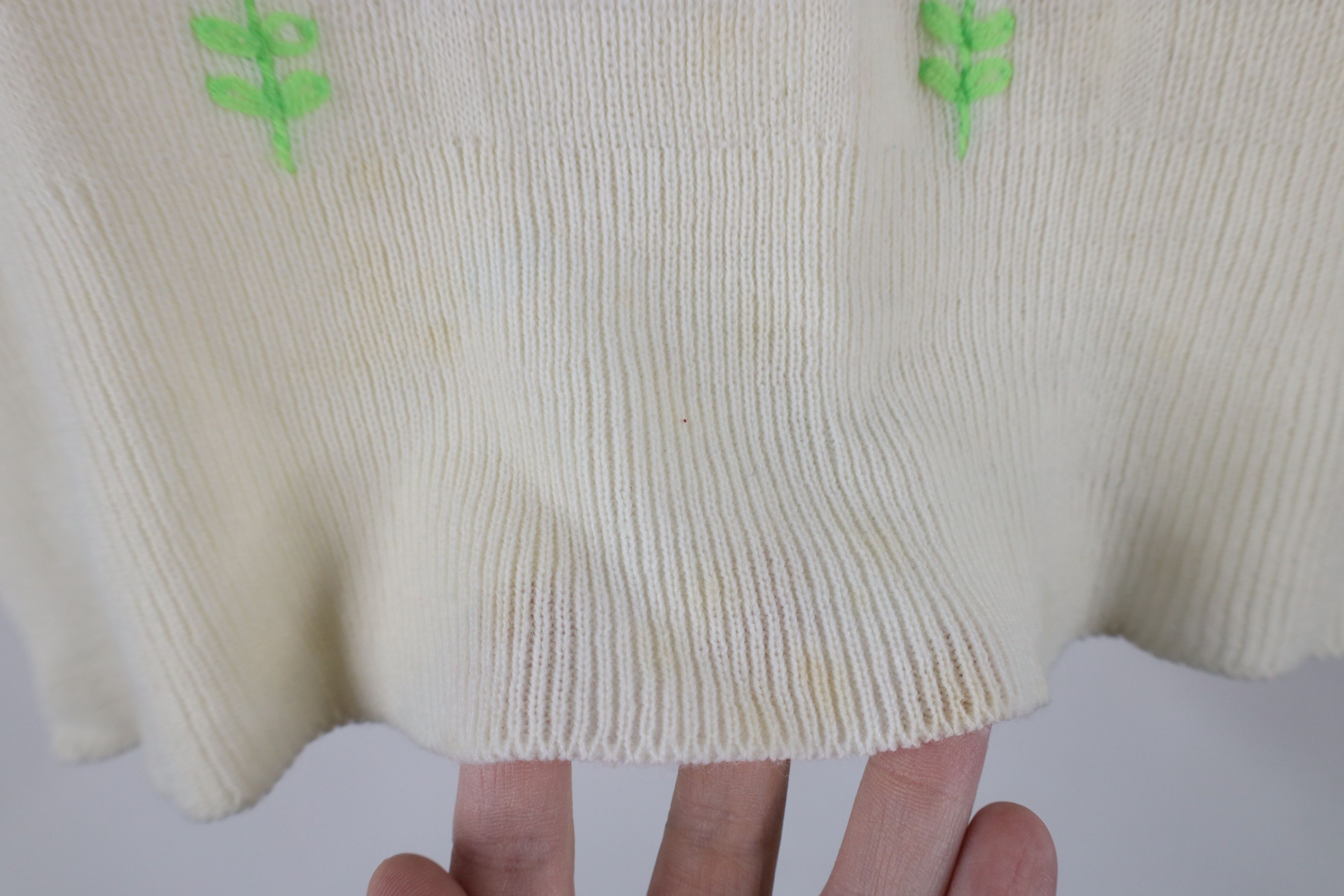 Vintage Vintage 70s Mid Century Modern MCM Embroidered Knit Sweater Size M / US 6-8 / IT 42-44 - 6 Thumbnail