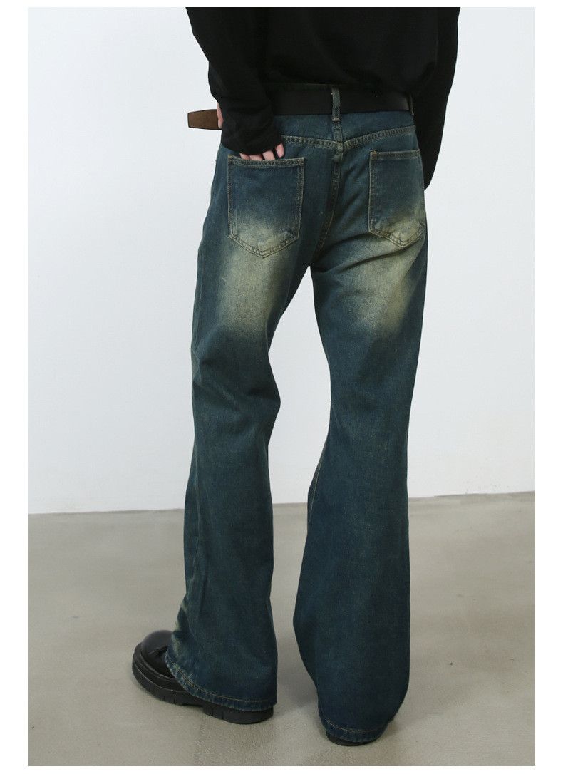 Japanese Brand × Jean Retro patchwork straight distressed flared jeans Size US 32 / EU 48 - 7 Thumbnail