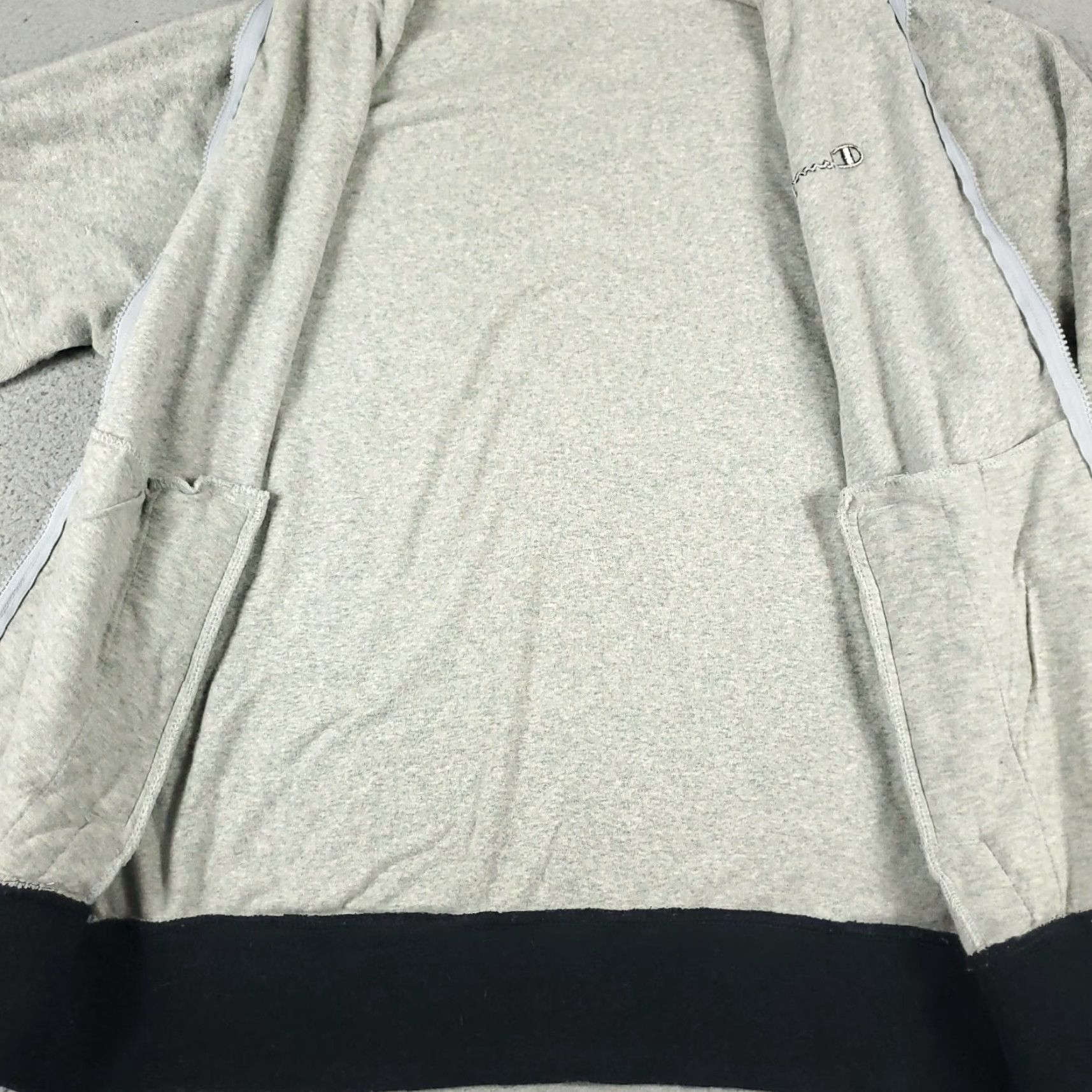 Champion Champion Jacket Mens Medium Gray Fleece Full Zip Up Track Sweater Coat Casual Size US M / EU 48-50 / 2 - 6 Thumbnail