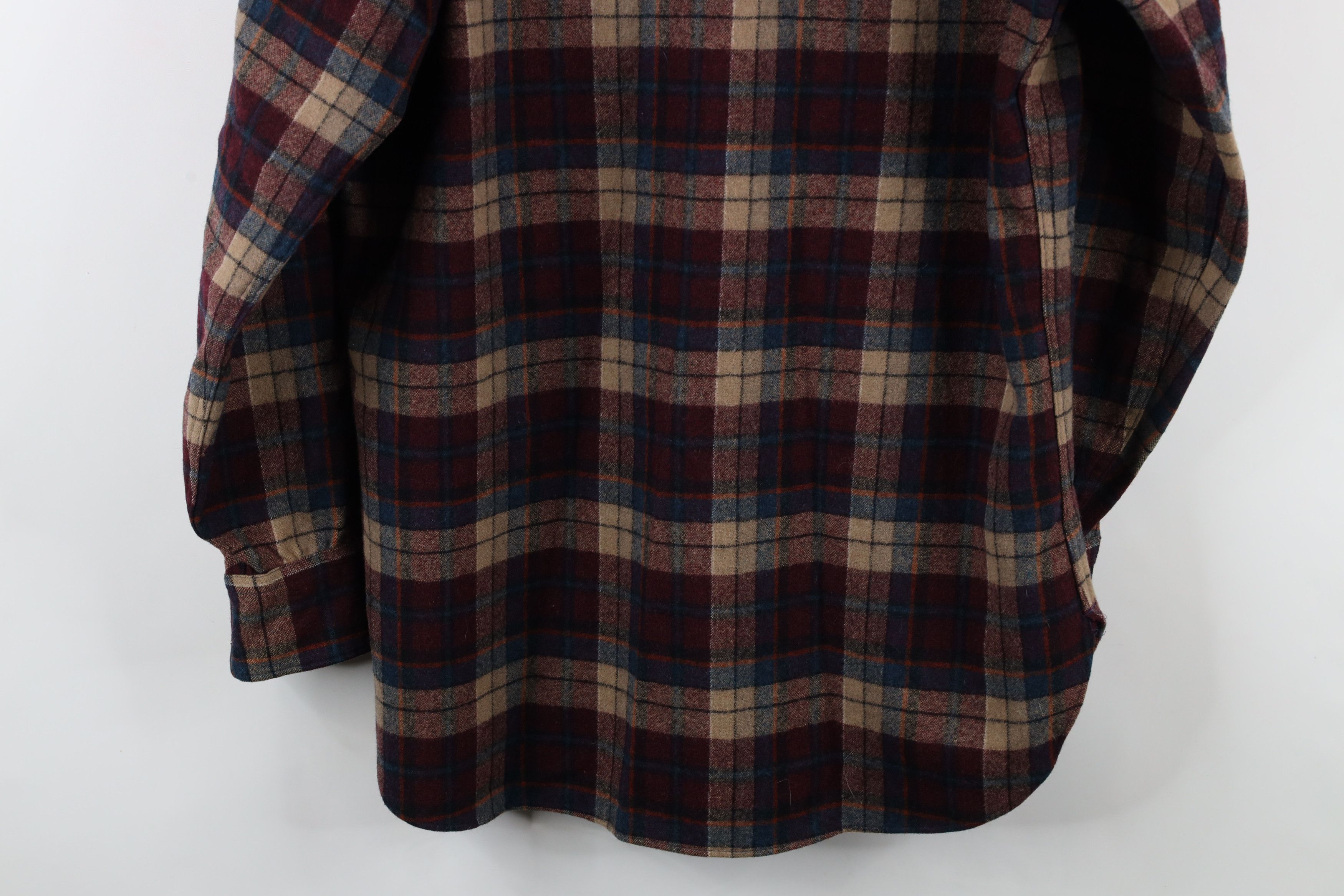 Pendleton Vintage 70s Pendleton Wool Snap Button Shirt Plaid USA Size US L / EU 52-54 / 3 - 11 Thumbnail