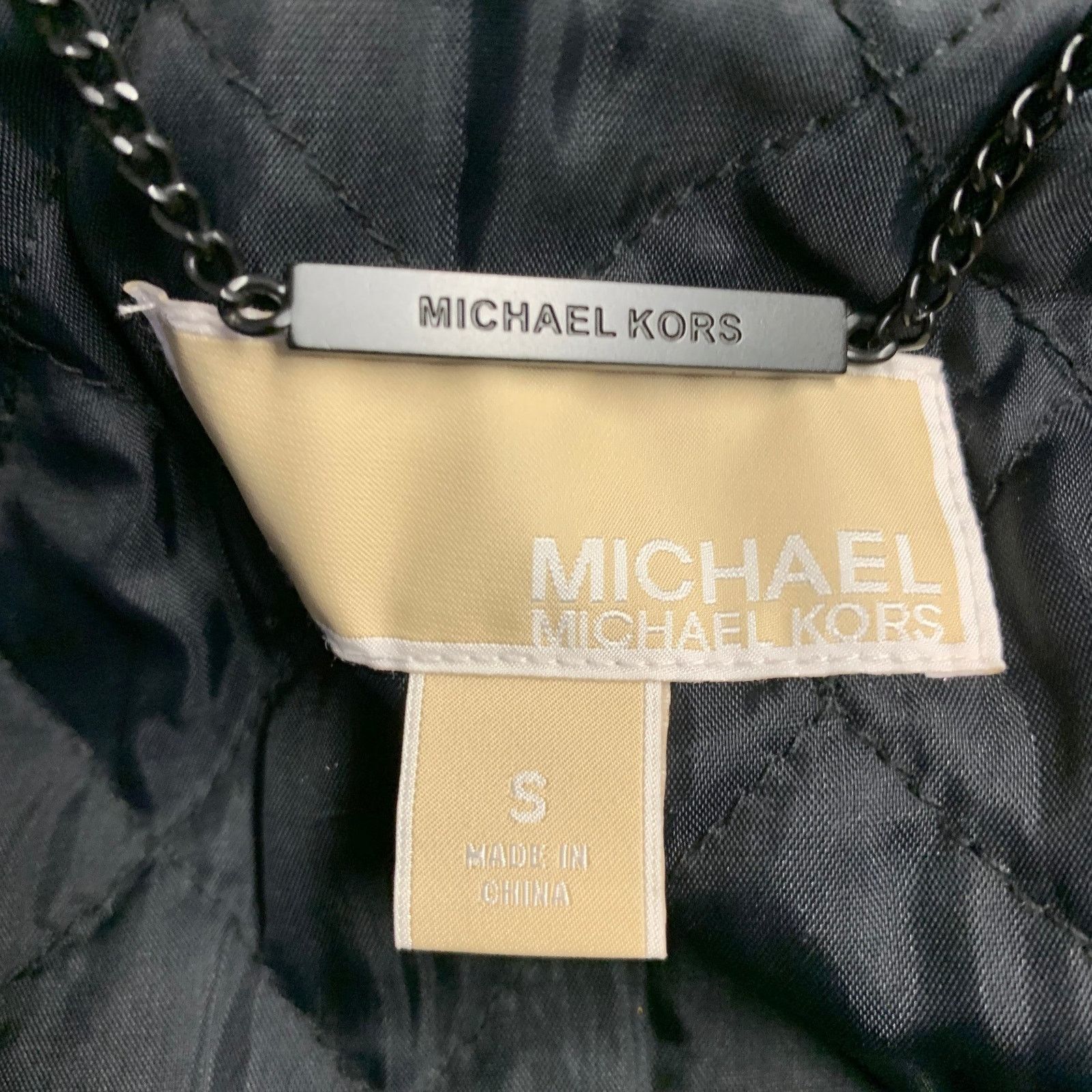 Michael Kors MICHAEL by MICHAEL KORS Black Wool Studded Cropped Jacket Size US S / EU 44-46 / 1 - 6 Thumbnail