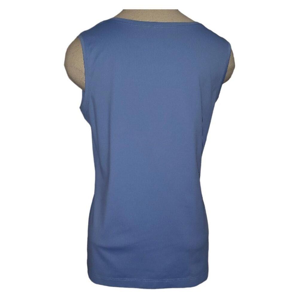 Designer CT1696 Peck & Peck Essentials Blue Tank M Size M / US 6-8 / IT 42-44 - 4 Thumbnail