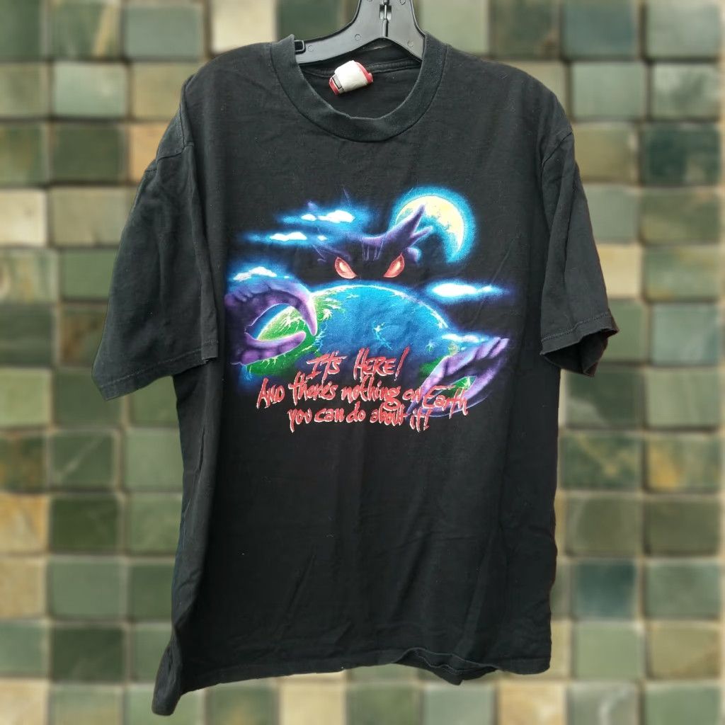 Disney VINTAGE Disney Alien Encounter T-Shirt Mens Large White 90s Graphic Tee / Extra Large Made In USA Size US L / EU 52-54 / 3 - 1 Thumbnail