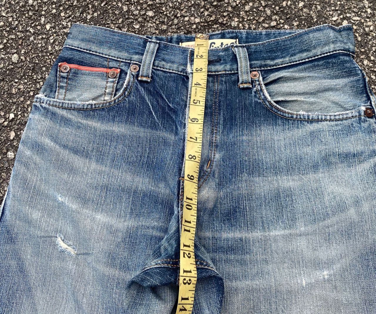 Edwin Vintage Edwin Selvegde Redline Distressed Denim Size US 31 - 5 Thumbnail