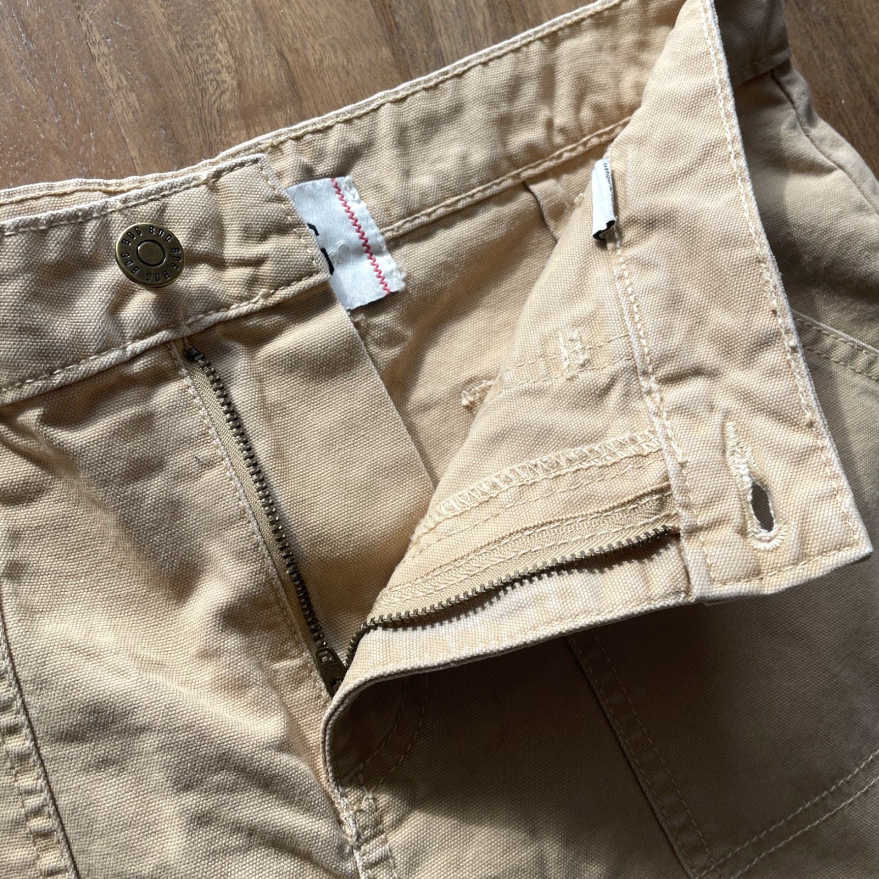 Urban Outfitters BDG Urban Outfitters Cargo Khaki Denim Canvas Midi Skirt Carpenter Size Medium Size 32" / US 10 / IT 46 - 5 Thumbnail