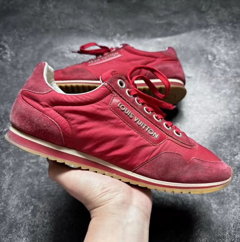 Louis Vuitton louis vuitton red running shoes uk8-dmc Size US 10 / EU 43 - 1 Thumbnail