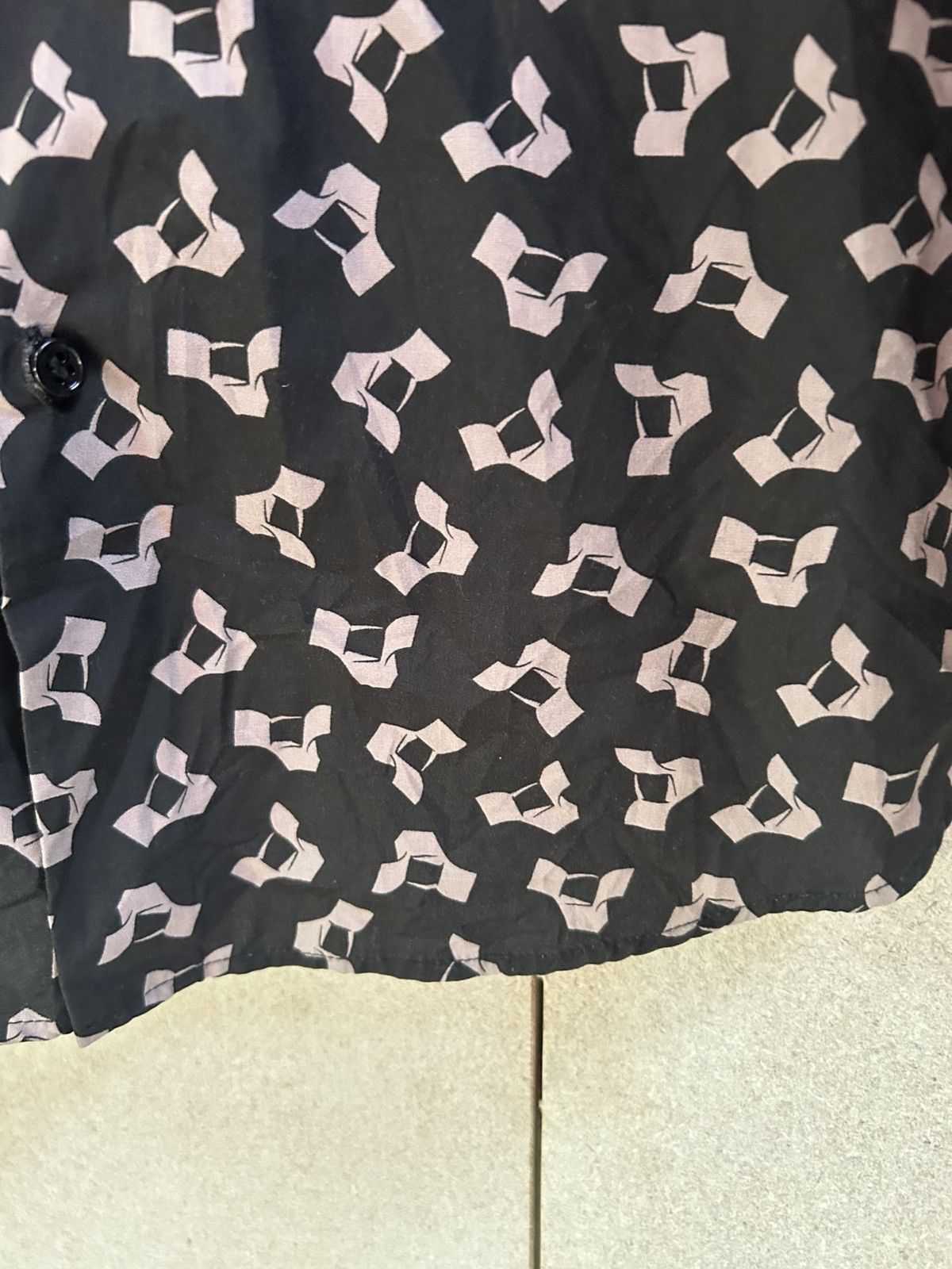 Lad Musician Archive FW2007 Geometric Print Button Up Shirt Size US S / EU 44-46 / 1 - 16 Thumbnail