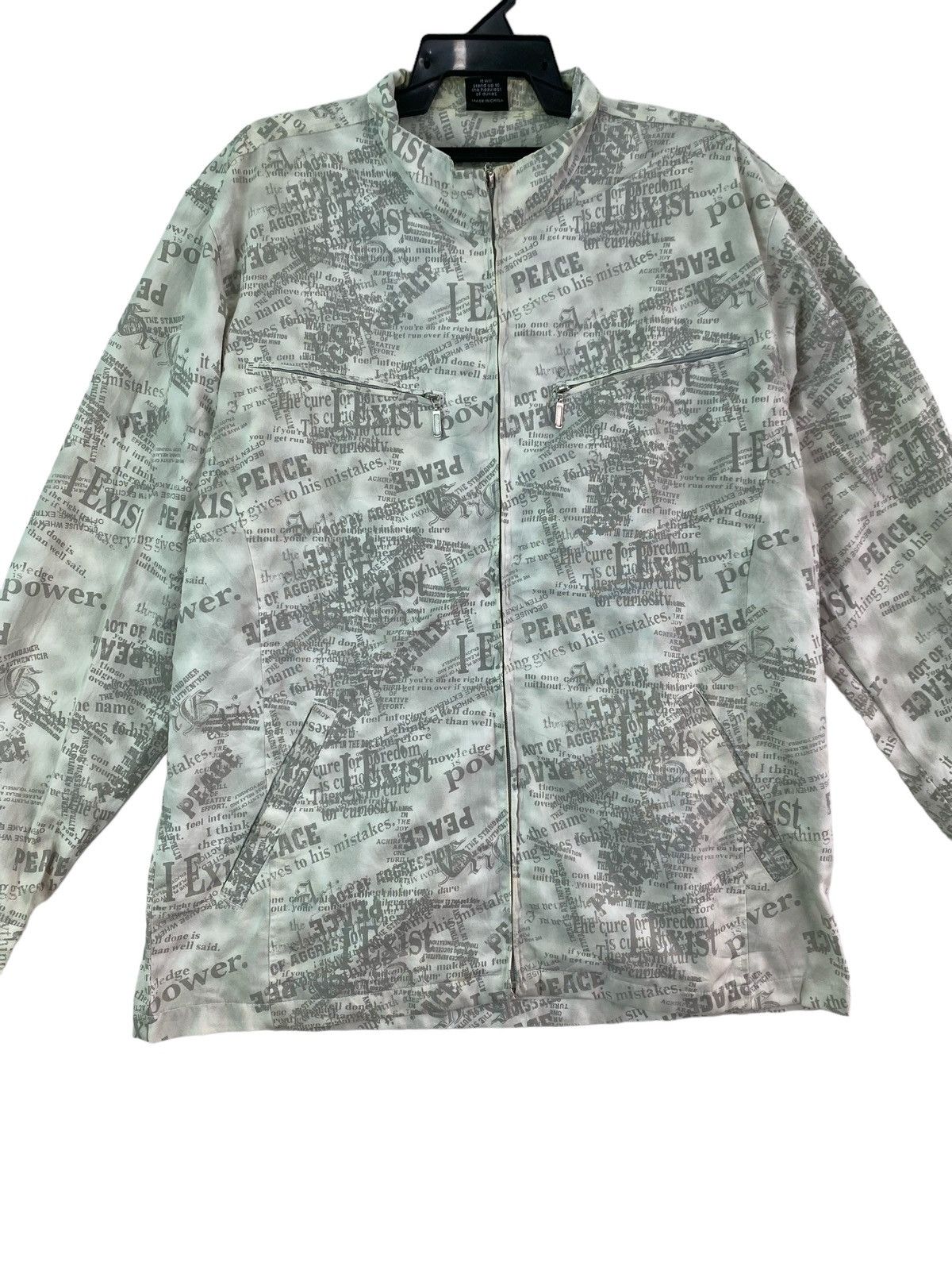 Vintage Vtg 90s Pract all overprinted shirts jacket Size US L / EU 52-54 / 3 - 2 Thumbnail