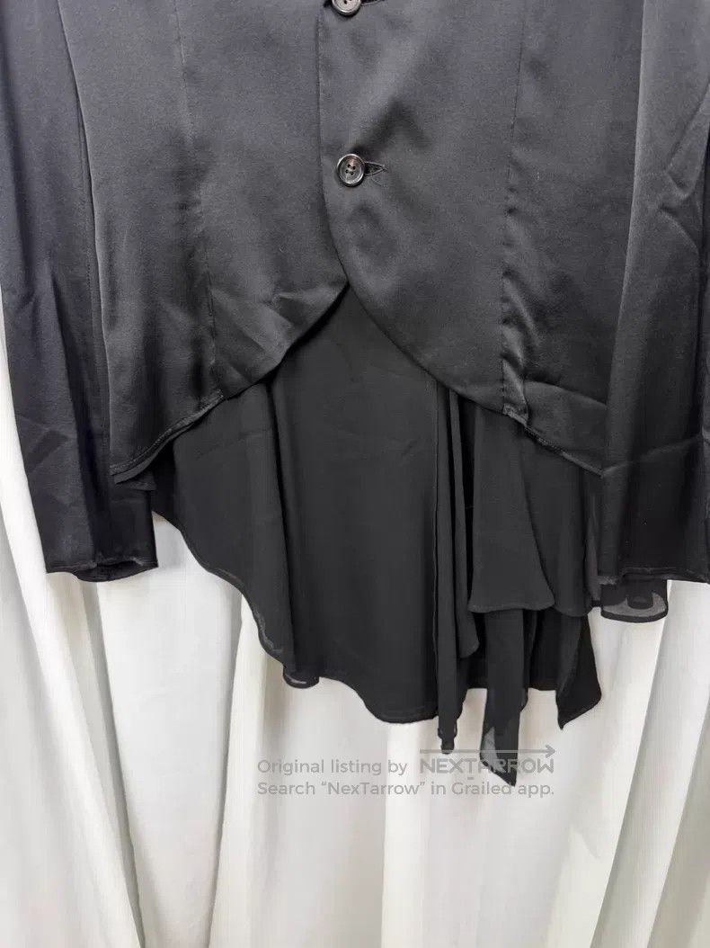 Other Yohji Yamamoto silk sheer panelled lightweight drape blaze Size M / US 6-8 / IT 42-44 - 3 Thumbnail