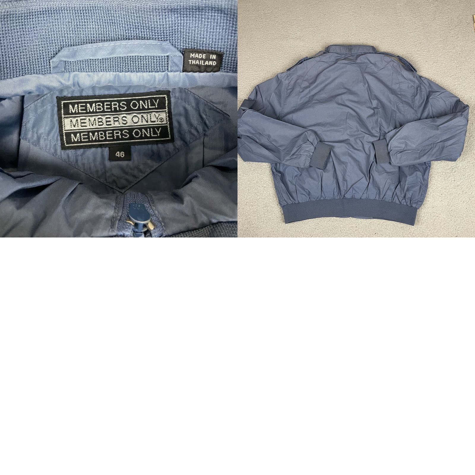 Members Only VINTAGE Members Only Jacket Mens 46 Moto Blue Full Zip Cafe Racer Casual Size US S / EU 44-46 / 1 - 8 Thumbnail