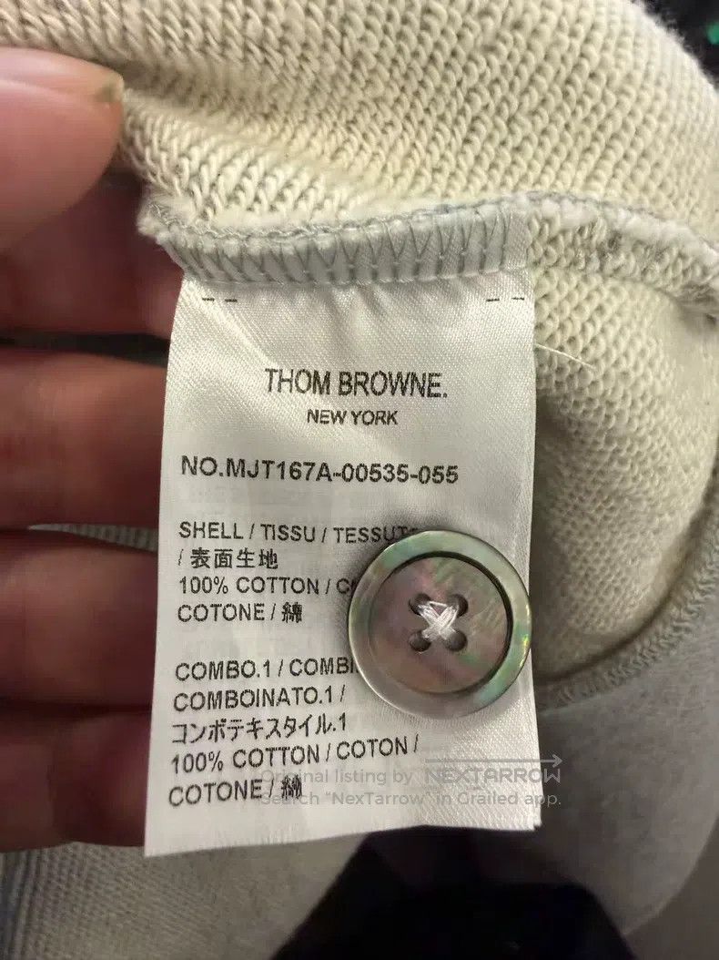 Thom Browne Thom Browne Grey Classic Four-Stripe Knit Open-Cardigan Ja Size US L / EU 52-54 / 3 - 5 Thumbnail