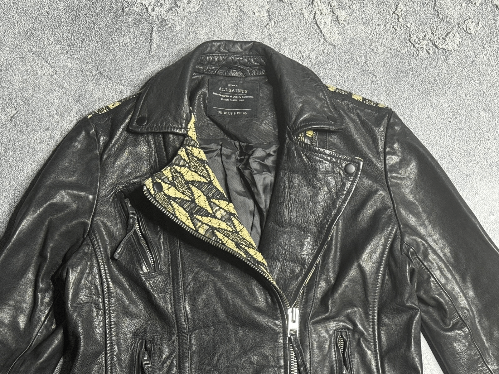 Allsaints AllSaints chiri leather jacket UK12 Size M / US 6-8 / IT 42-44 - 2 Thumbnail