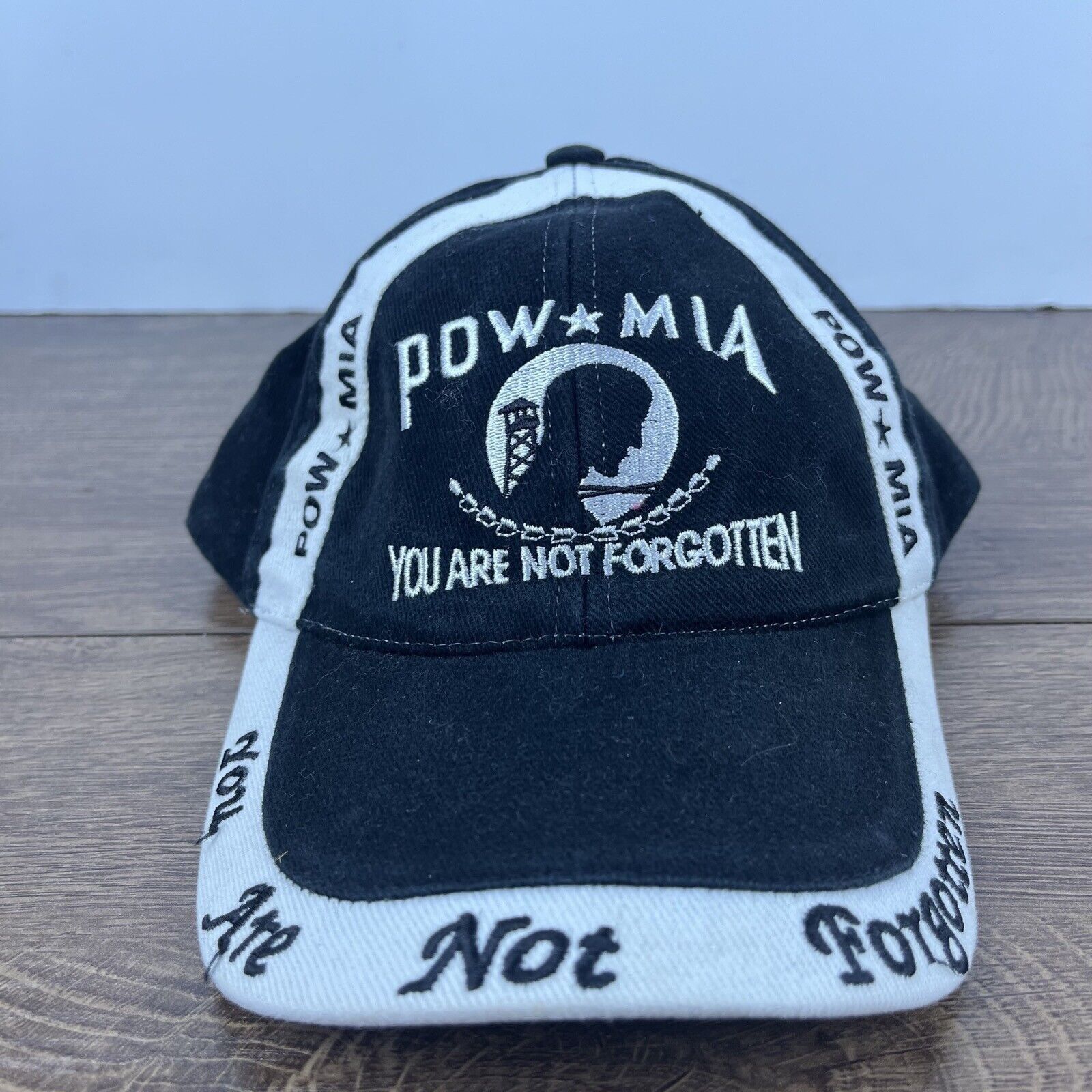 Other Pow Mia Hat You Are Not Forgotten Adjustable Hat Black Hat A Size ONE SIZE - 2 Thumbnail