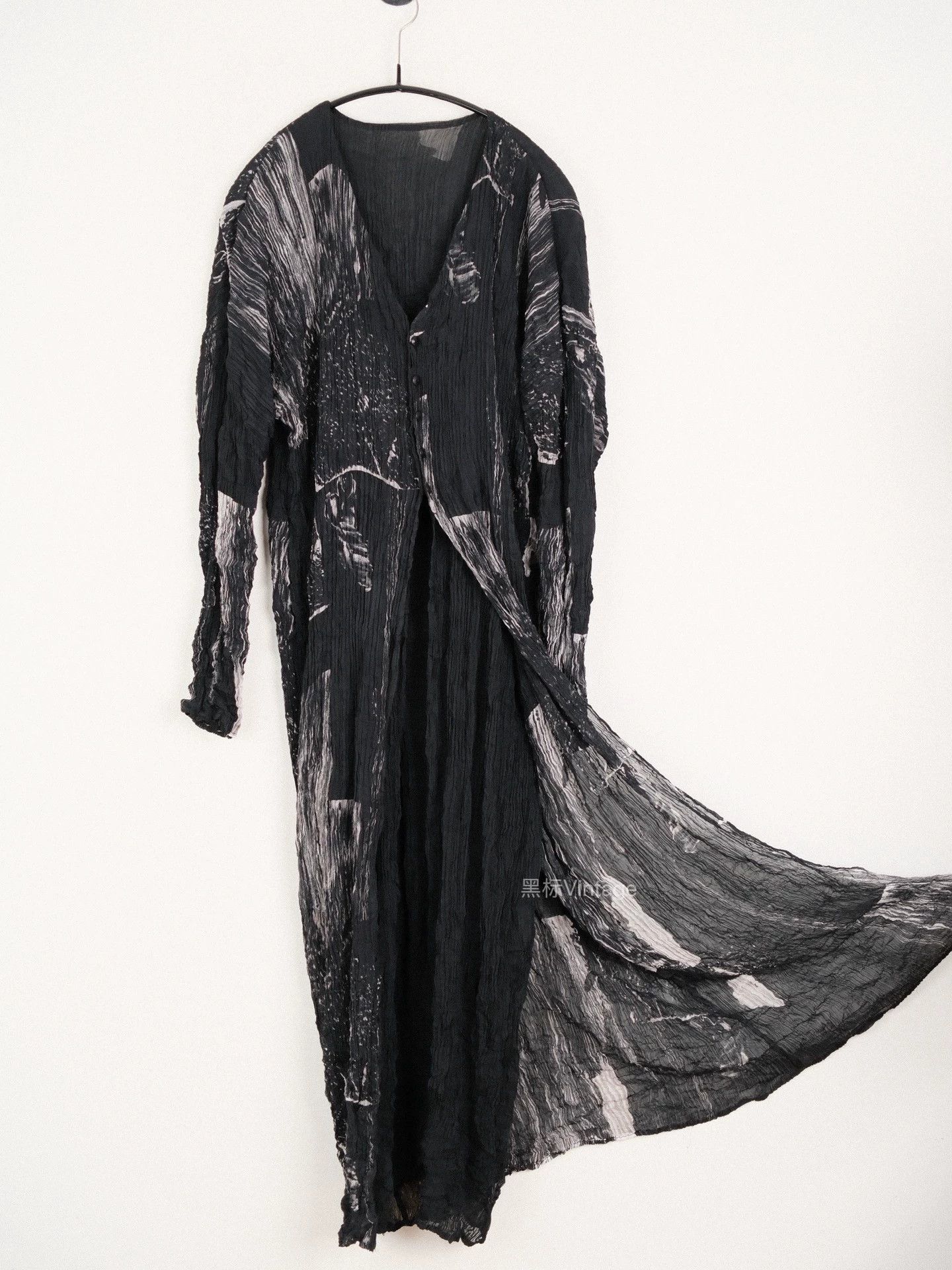 Issey Miyake Issey Miyake 96aw Archive Inkblot Pleat Cardigan Women's Size M / US 6-8 / IT 42-44 - 2 Thumbnail