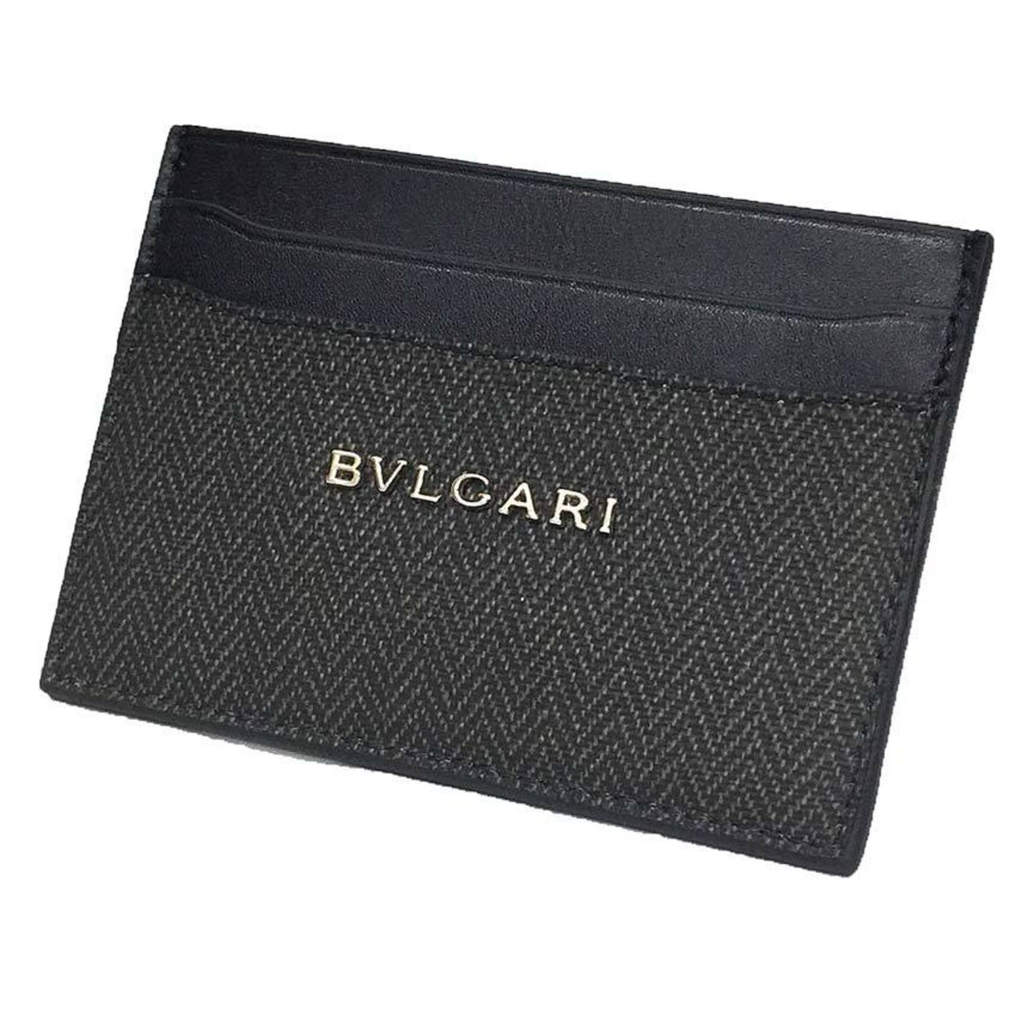image of Bulgari Bvlgari Card Case Mens Weekend 32584 Case Pass Bvlgari Wallet Men's in Black