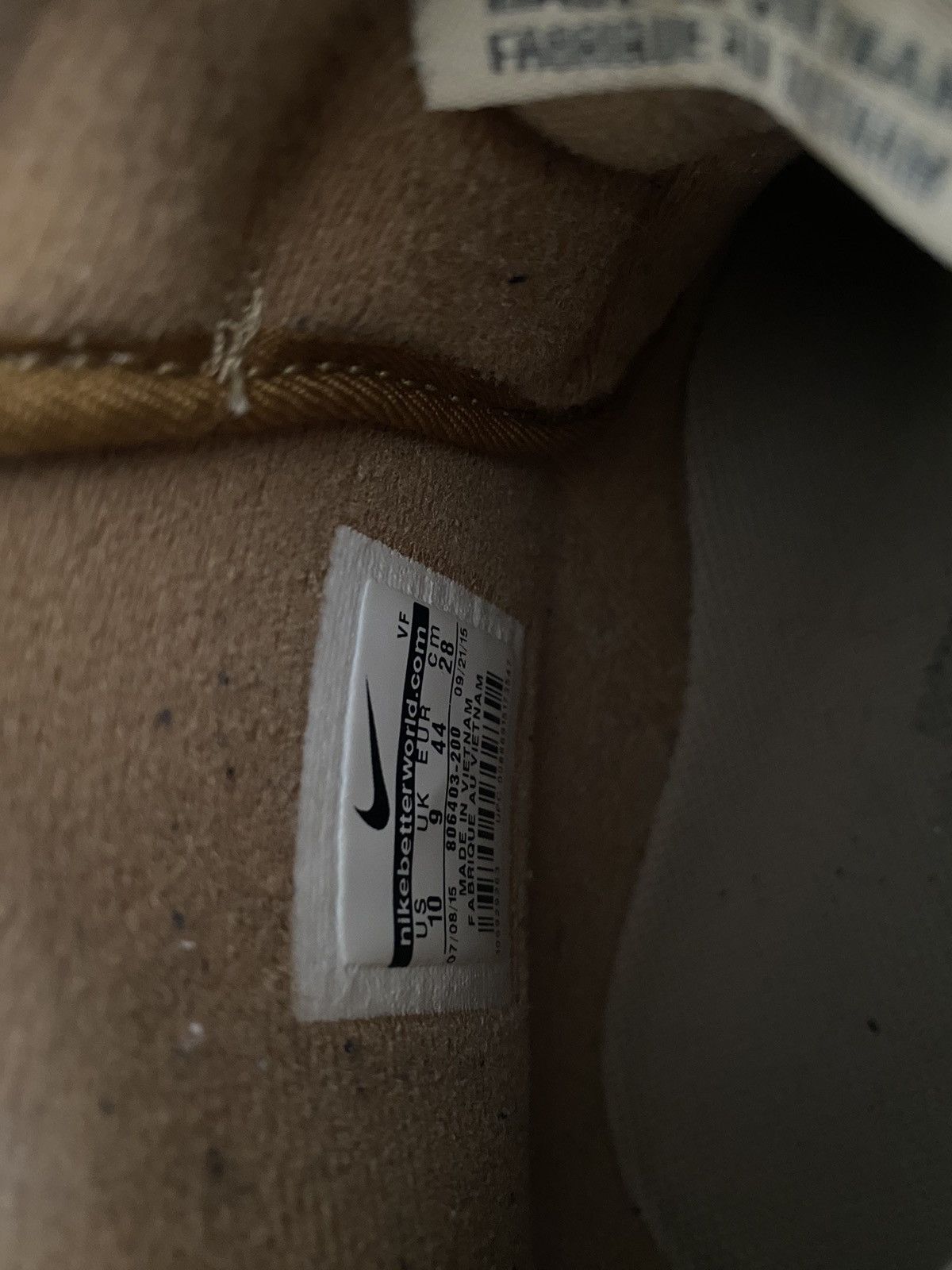 Nike Nike Air Force 1 High Wheat 2015 Size 10 Size US 10 / EU 43 - 11 Thumbnail