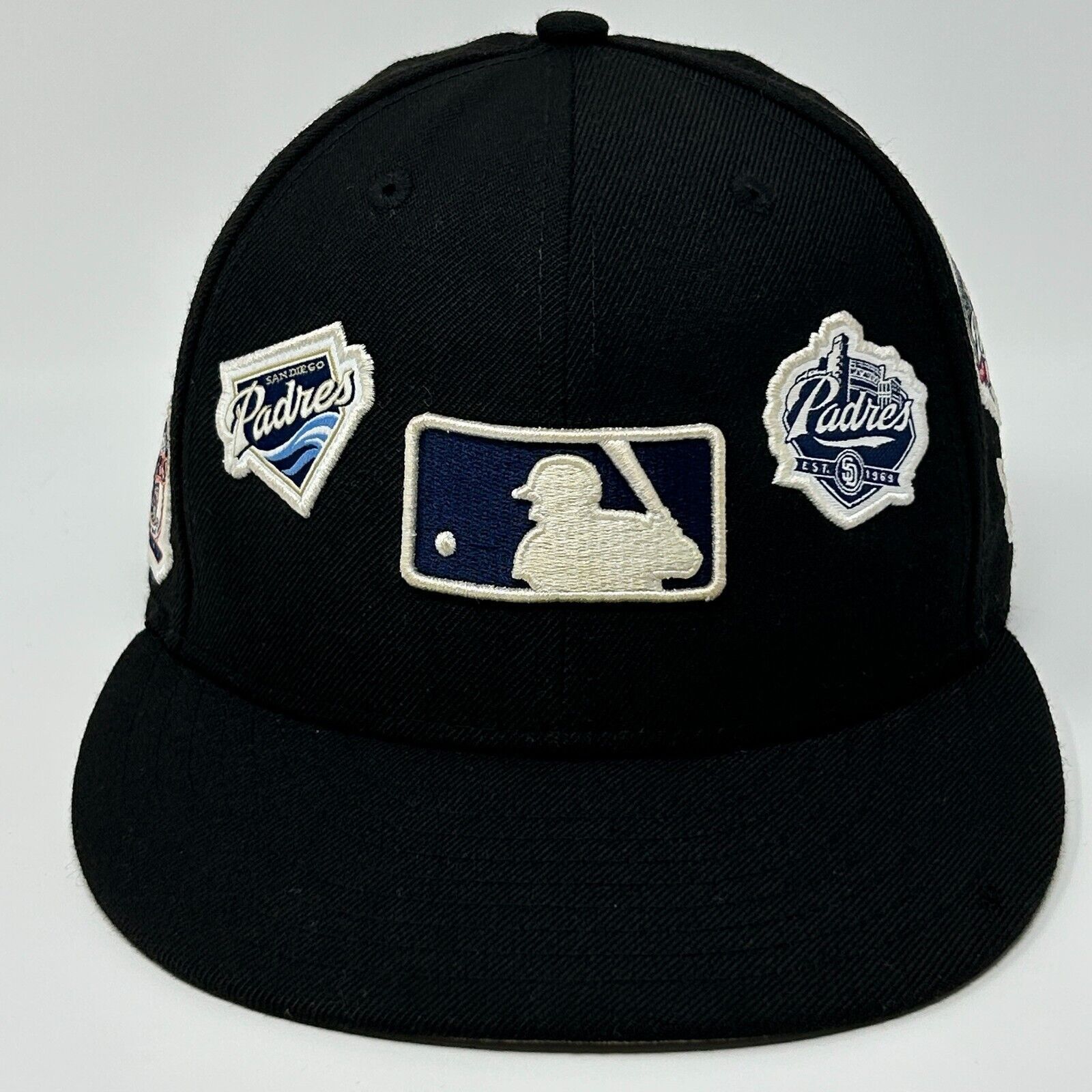 New Era San Diego Padres Logo History Hat Baseball Cap Black 7 5/8 Size ONE SIZE - 1 Thumbnail