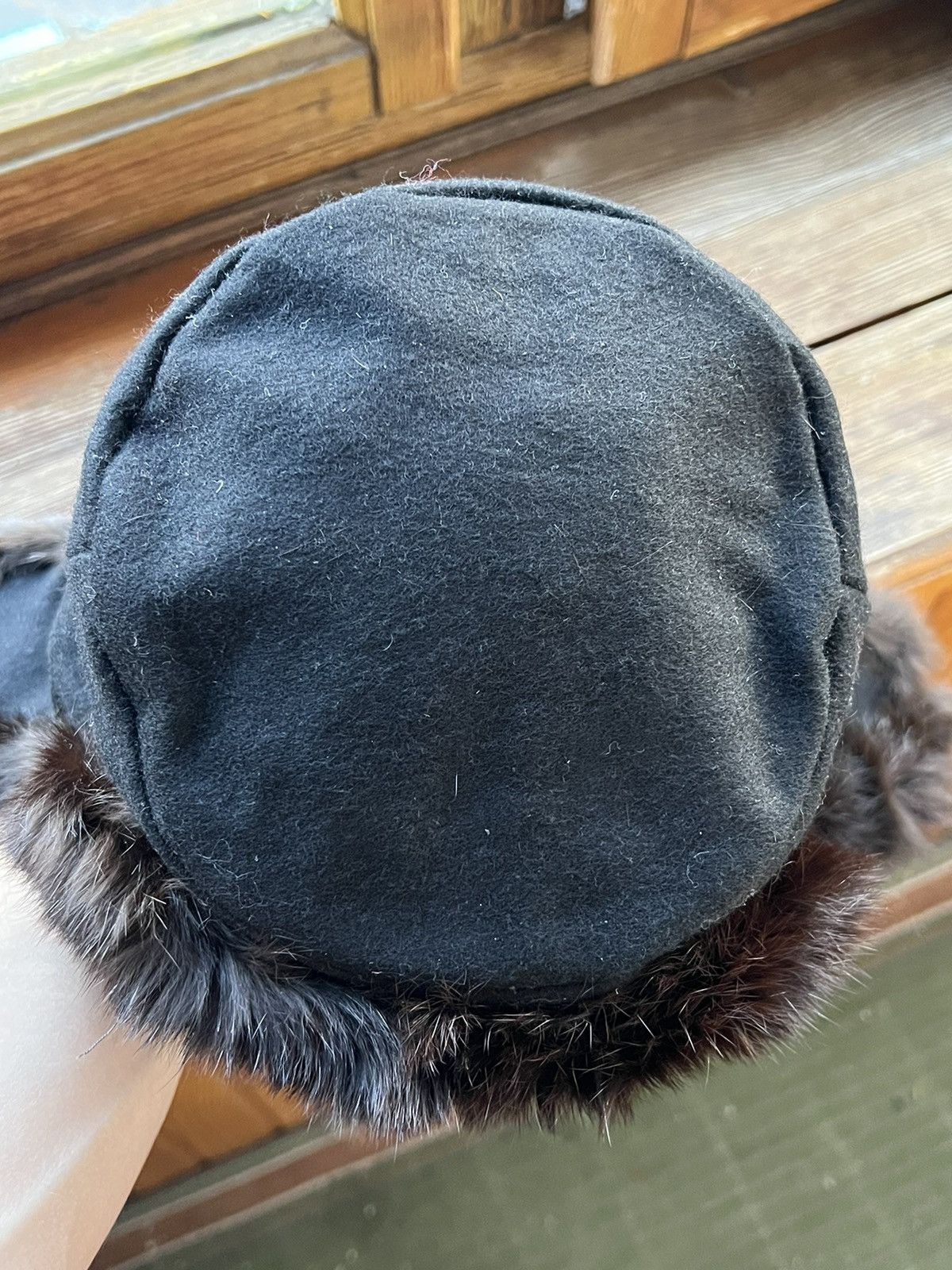 Leather Ushanka Y2K Trapper Hat Furry Mohair Fuzzy Fur Hat Size ONE SIZE - 19 Thumbnail