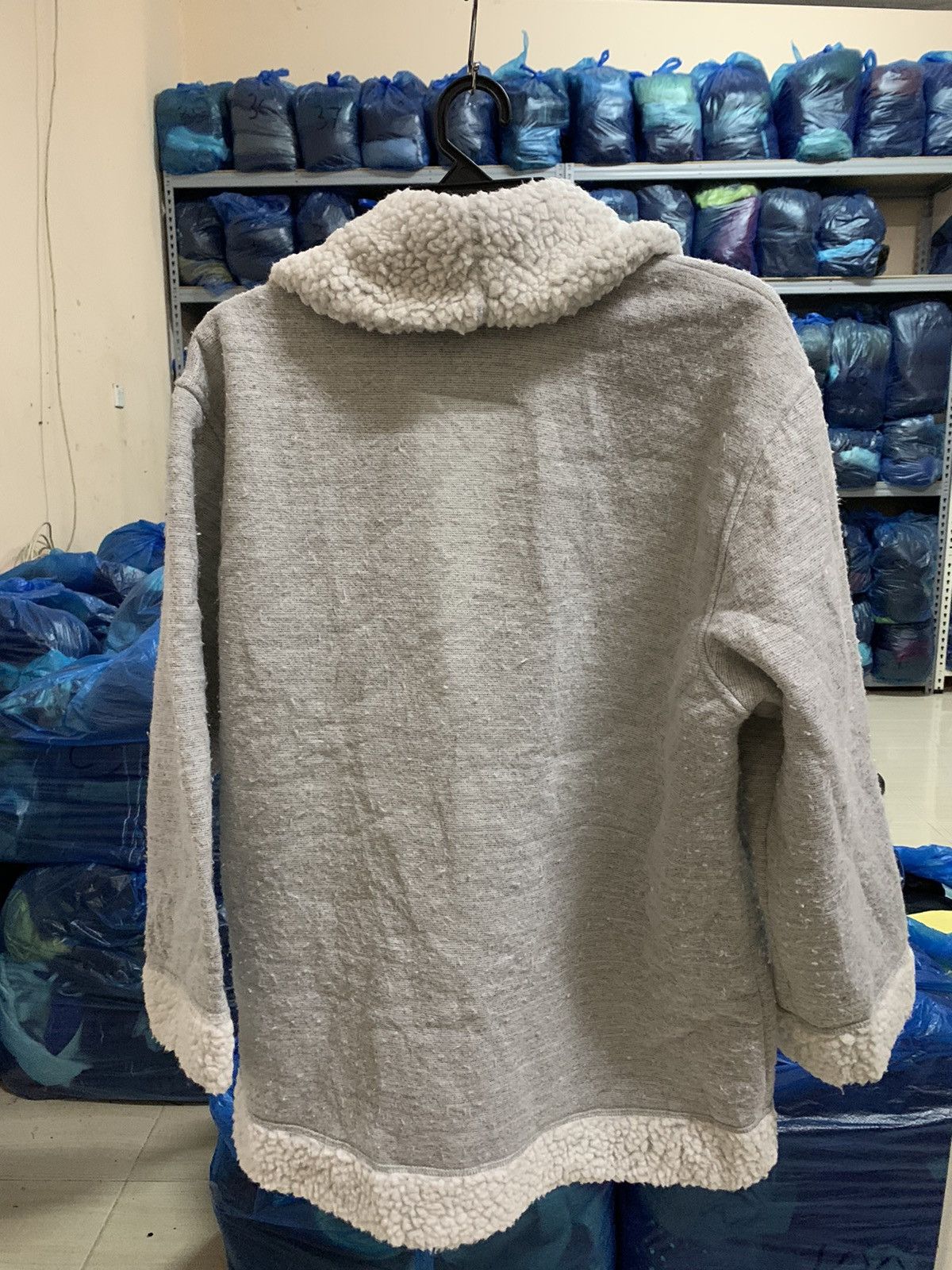 Japanese Brand × Kansai Yamamoto × Vintage Vintage Japanese Brand Kansai Sports Cardigan Sherpa Jacket Size US L / EU 52-54 / 3 - 2 Thumbnail