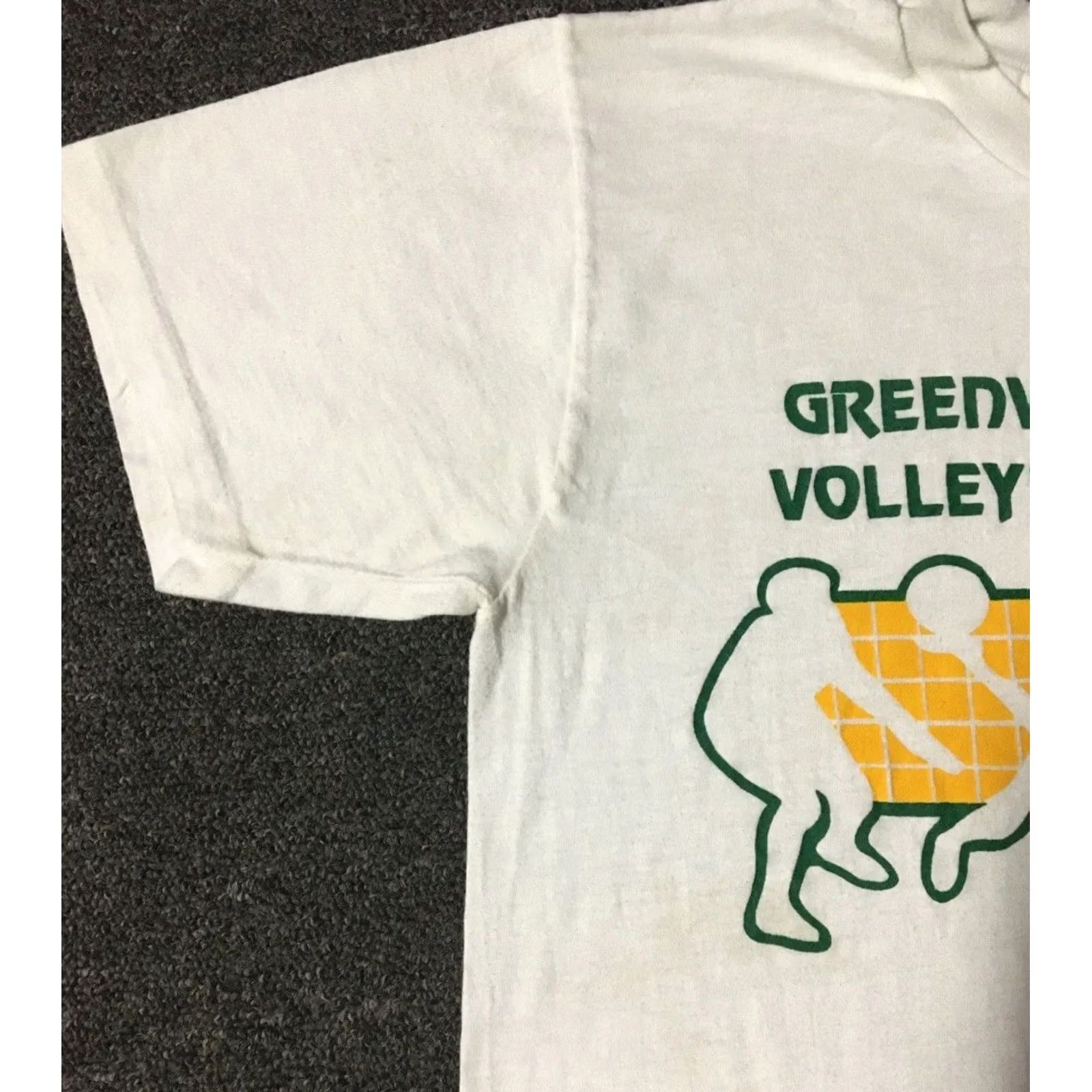 Vintage VINTAGE Single Stitch Shirt Mens S White 80s Greenway School Volleyball Faded Size US S / EU 44-46 / 1 - 5 Thumbnail